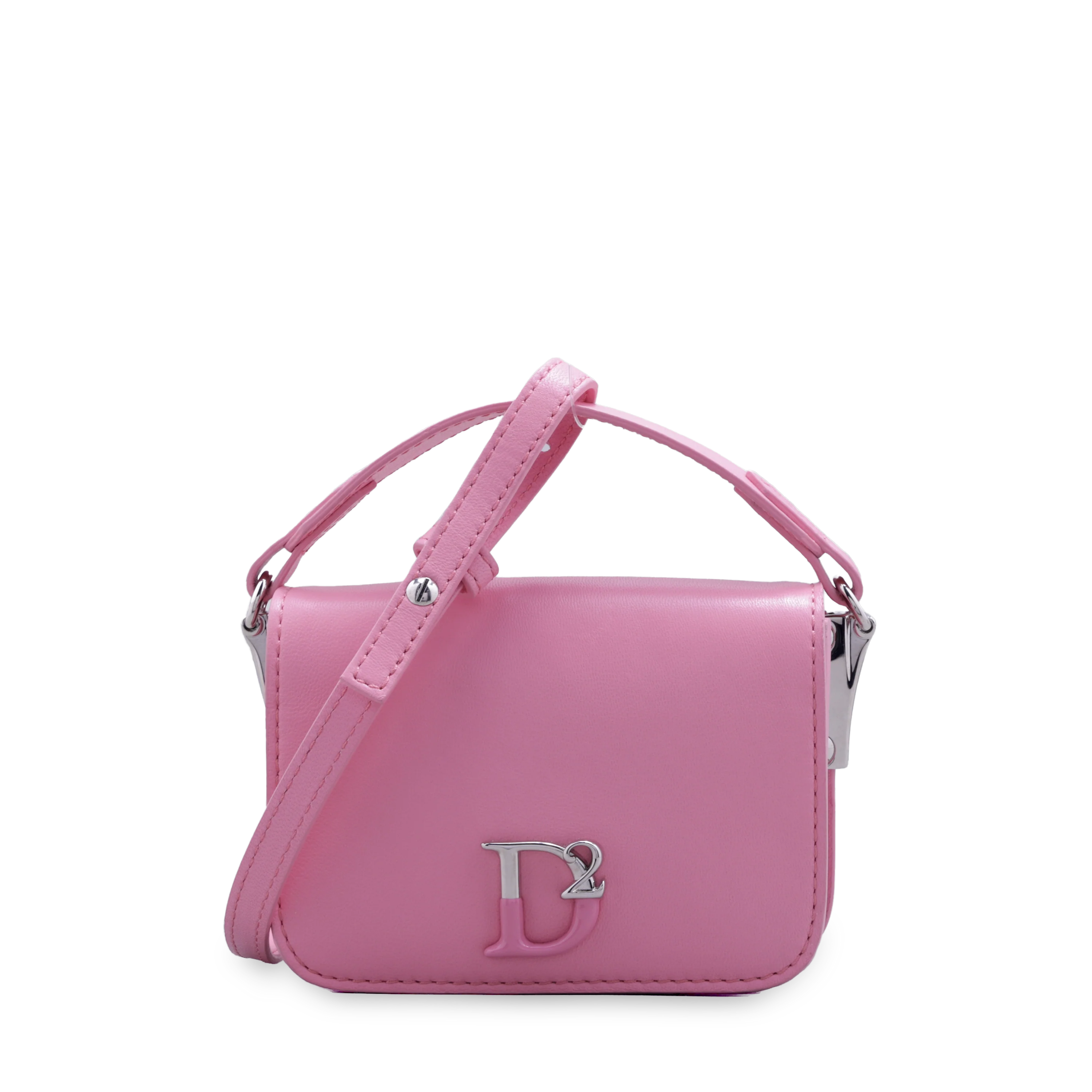 Cartera Rosada Dsquared2 D2 Plaque