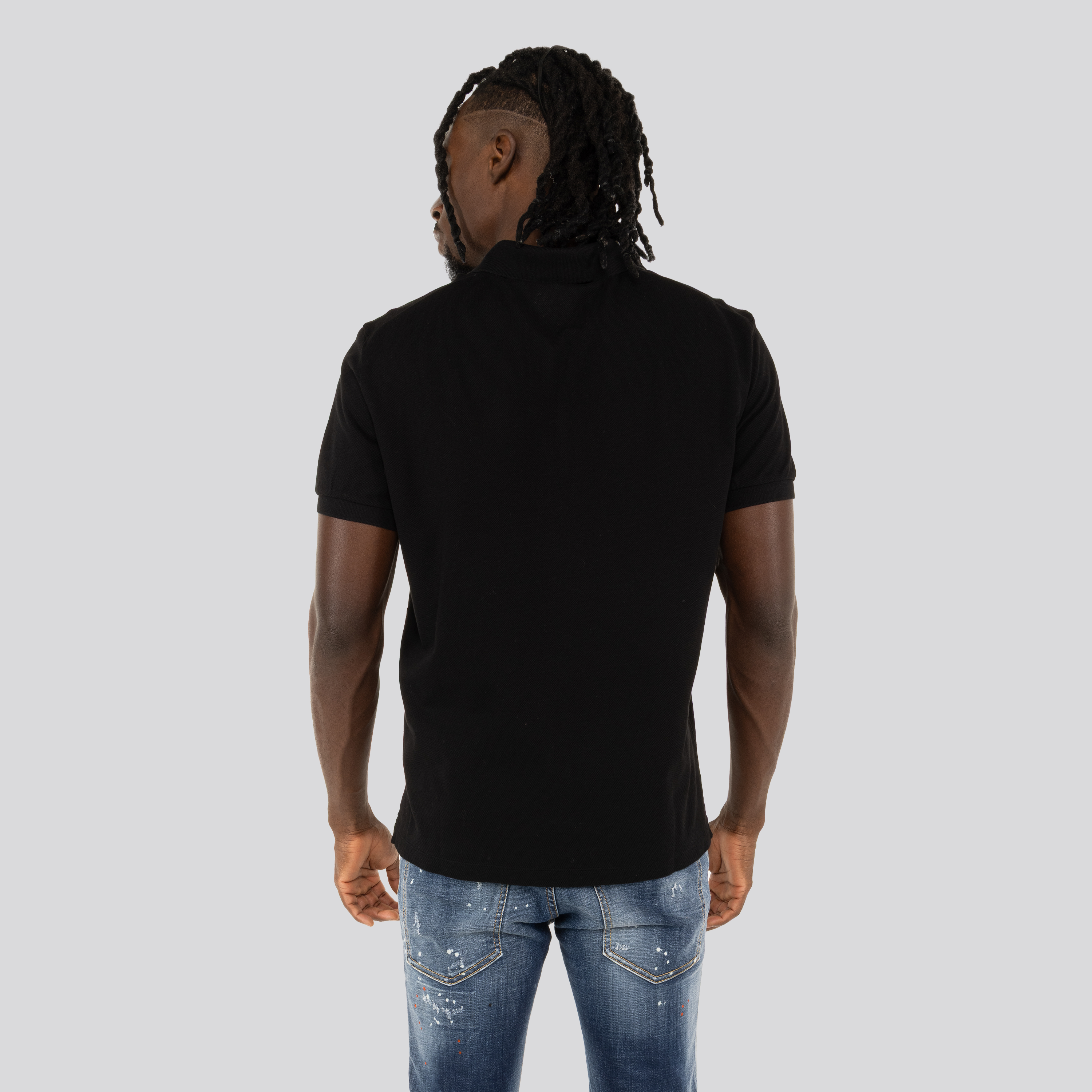 Camiseta Tipo Polo Negra Dsquared2 Patch