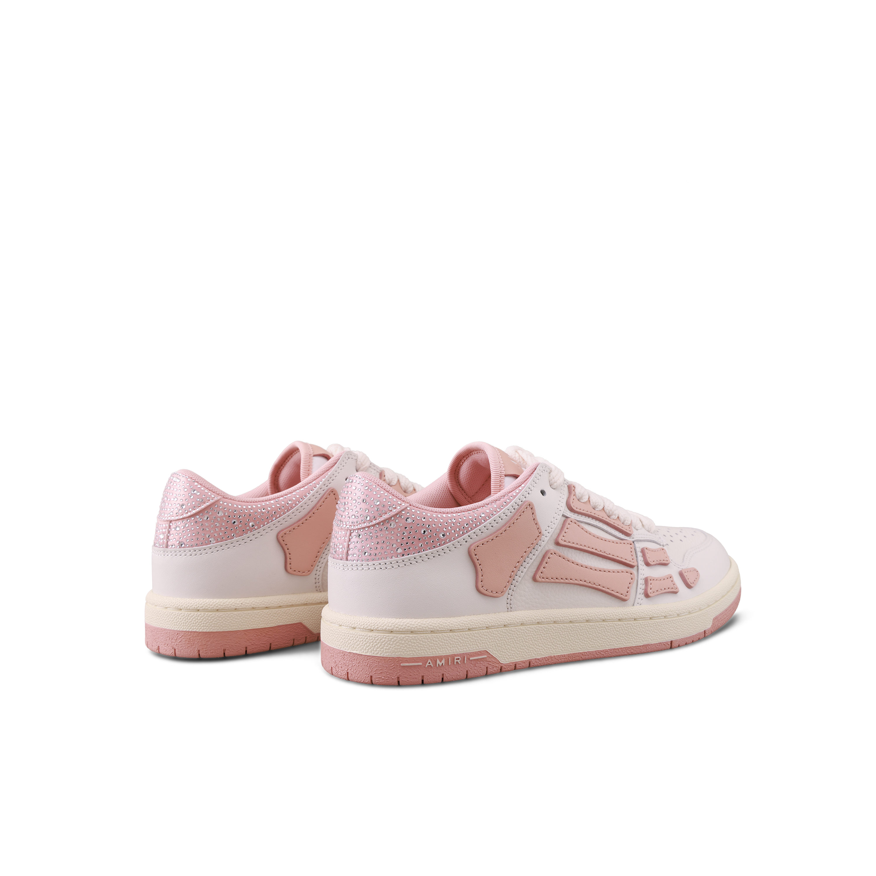 Sneakers Rosados AMIRI Crystal Satin Skel Top Low
