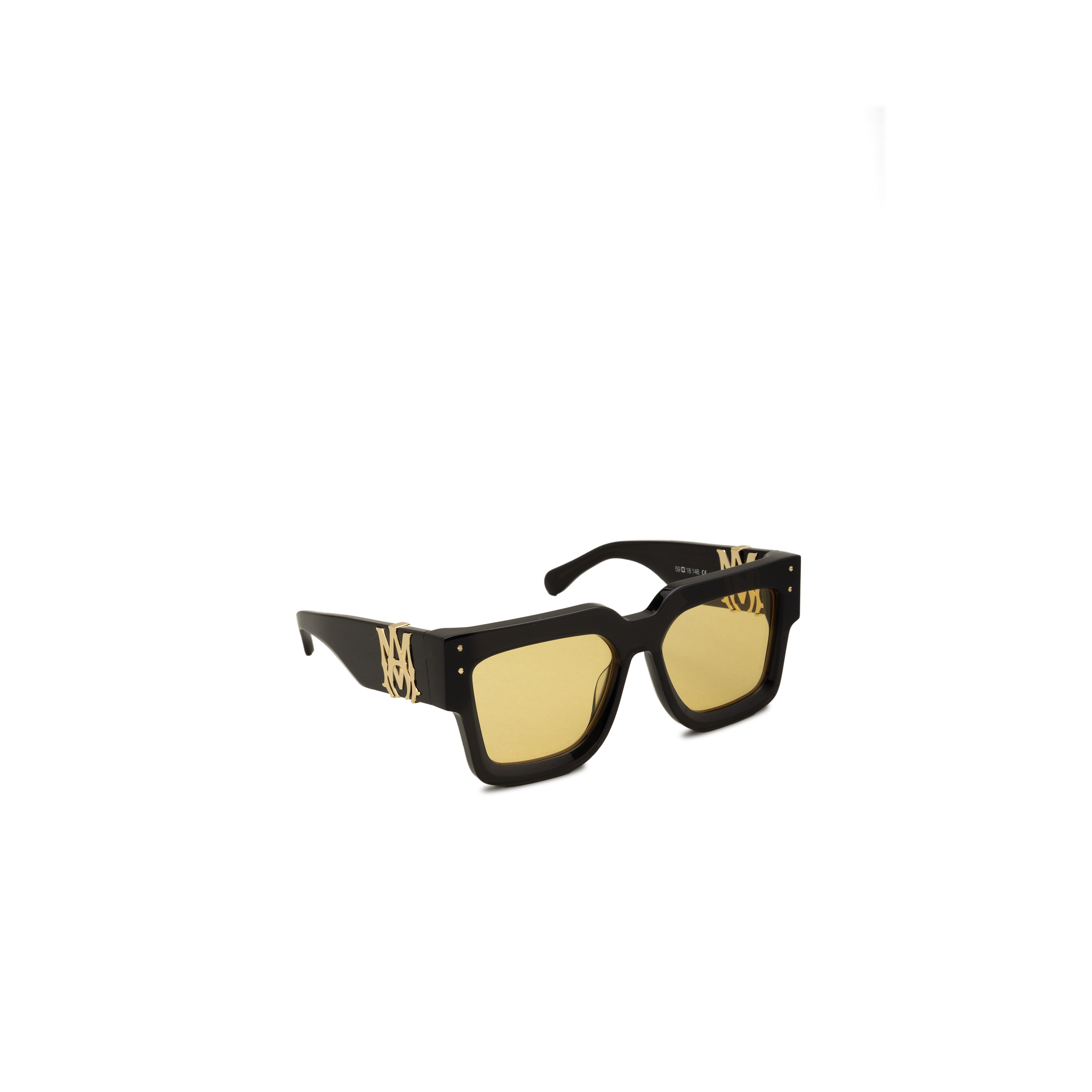 Gafas Negro Amarillo AMIRI Jumbo MA