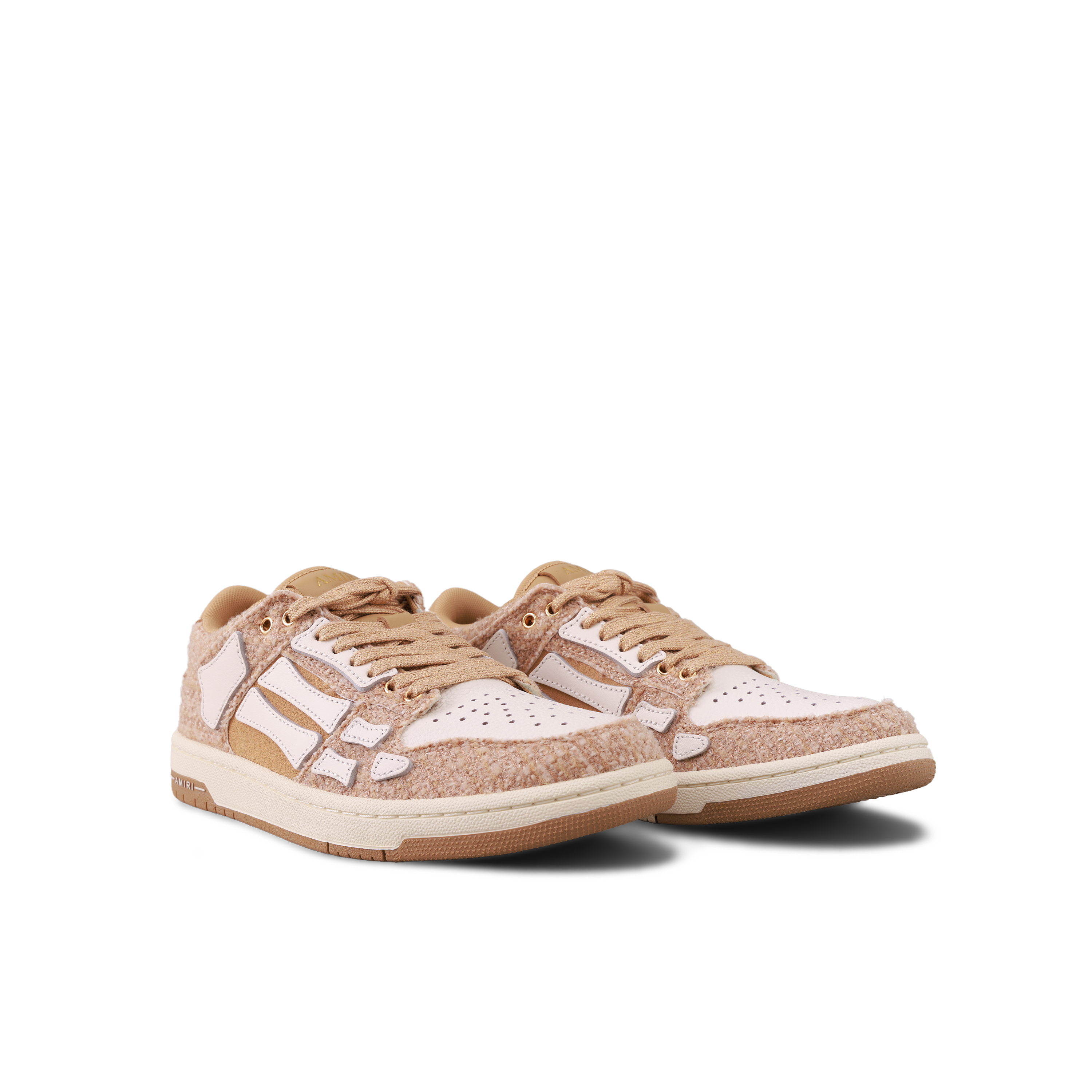 Sneakers Taupe AMIRI Boucle Skel Top Low