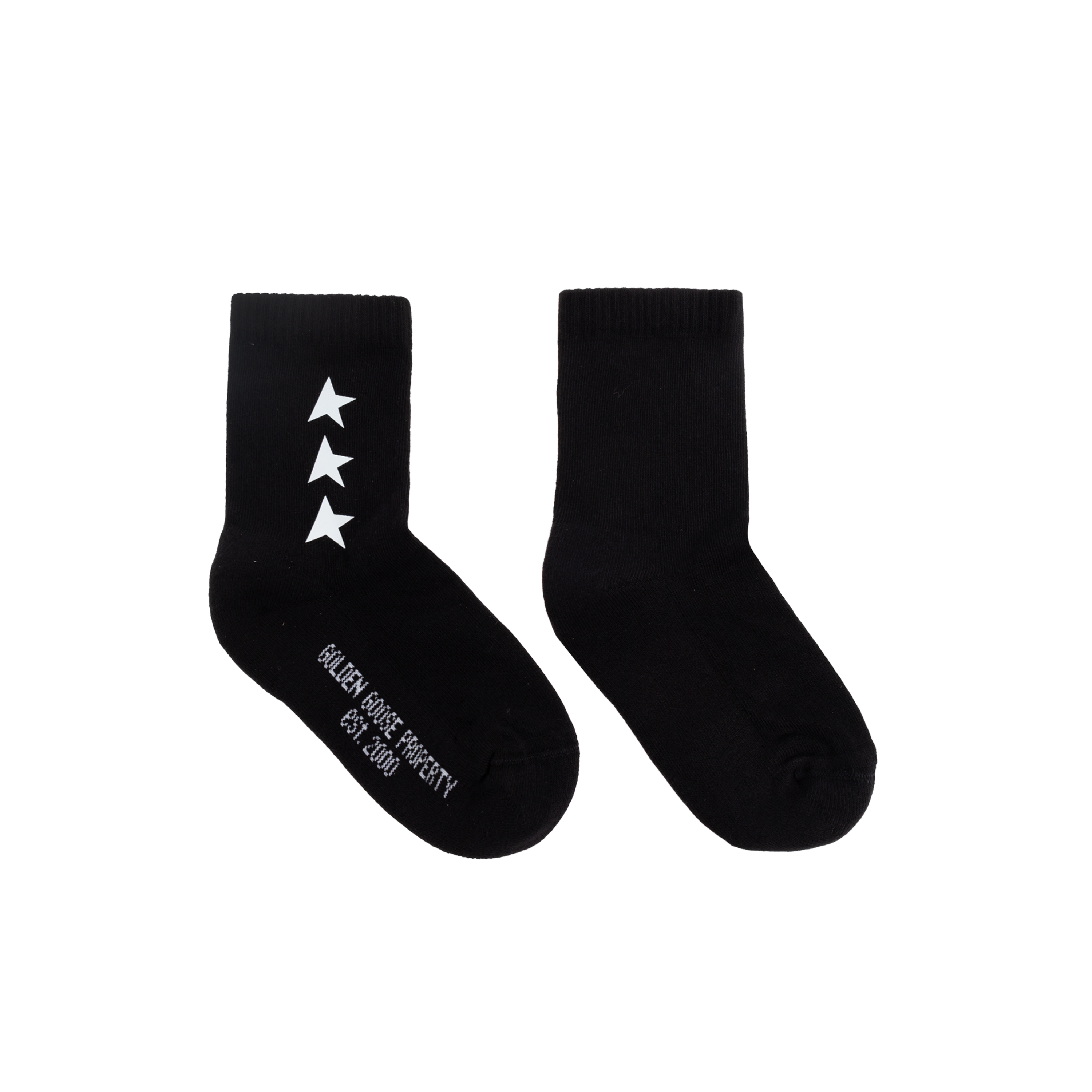 Medias Negras Golden Goose Star Poly Printed
