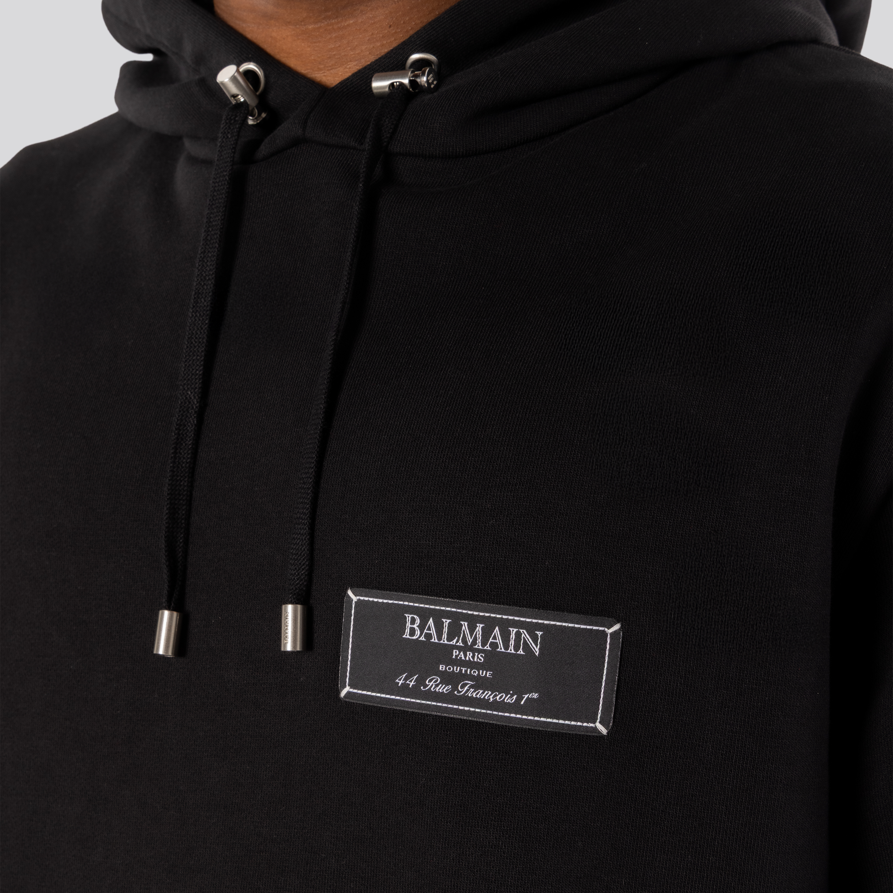 Buzo Negro Balmain Tag