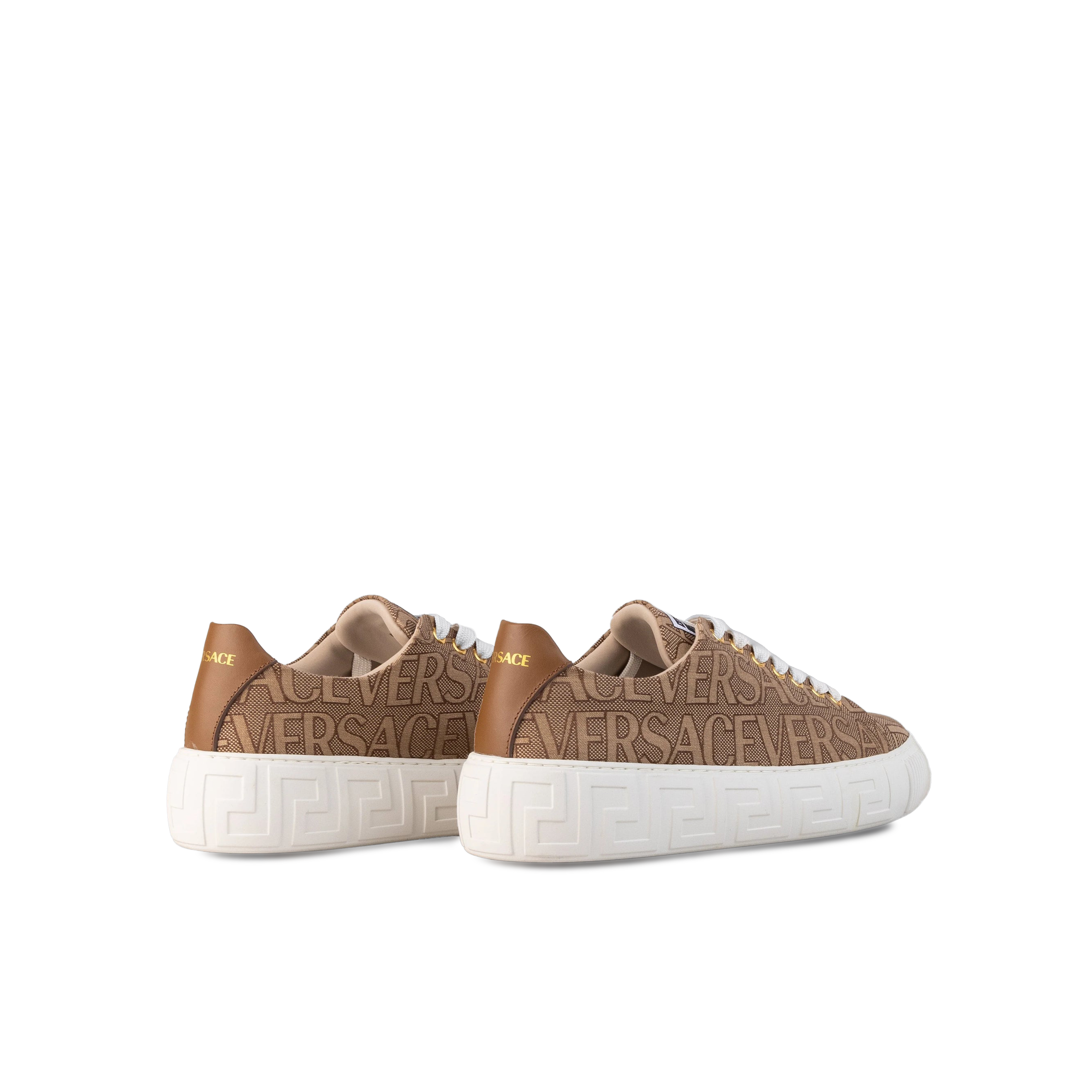 Sneakers Beige Versace Allover Greca