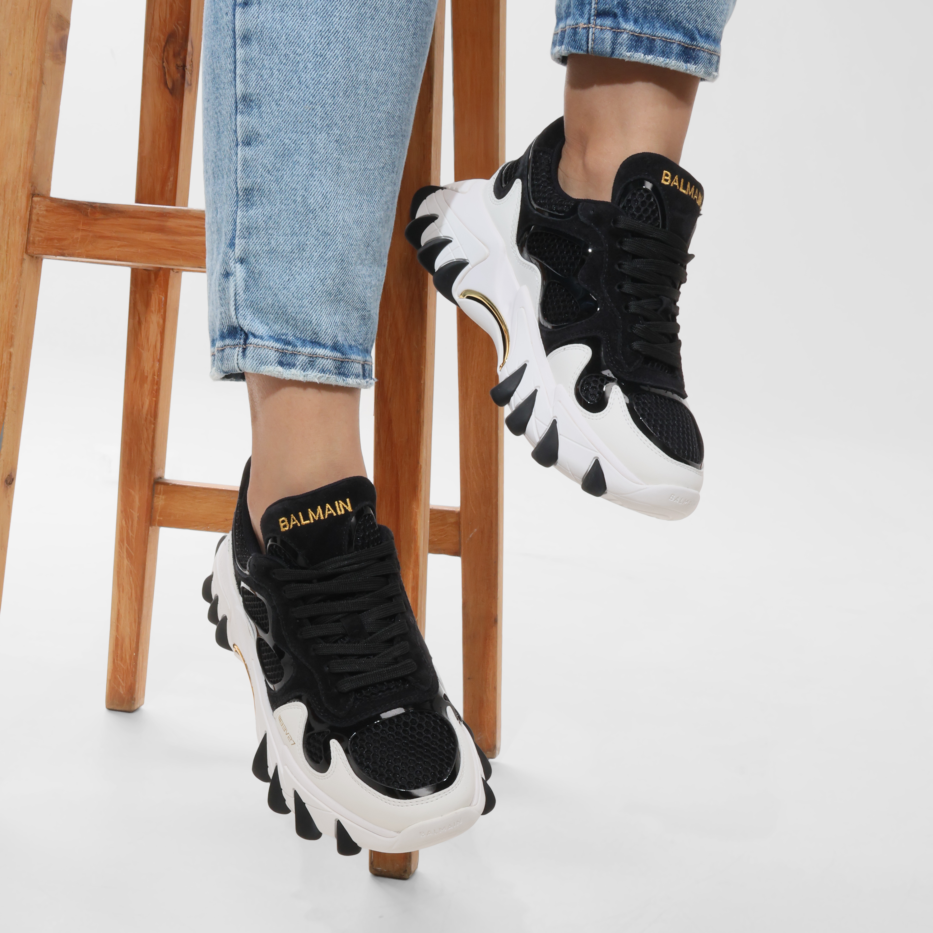 Sneakers Negros Balmain B-East Rubberized