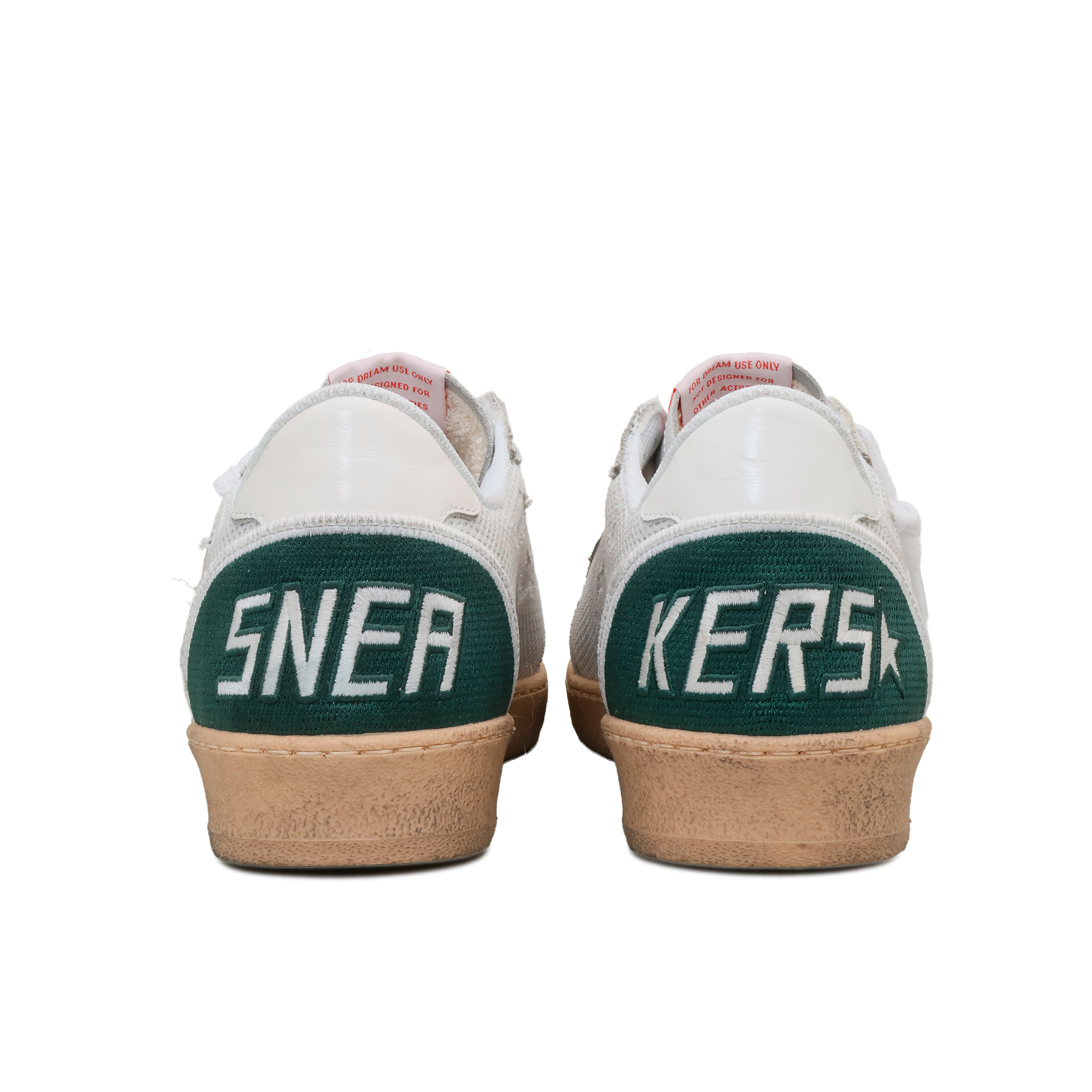 Sneakers Blancos Verde Golden Goose Ballstar Crack Suede