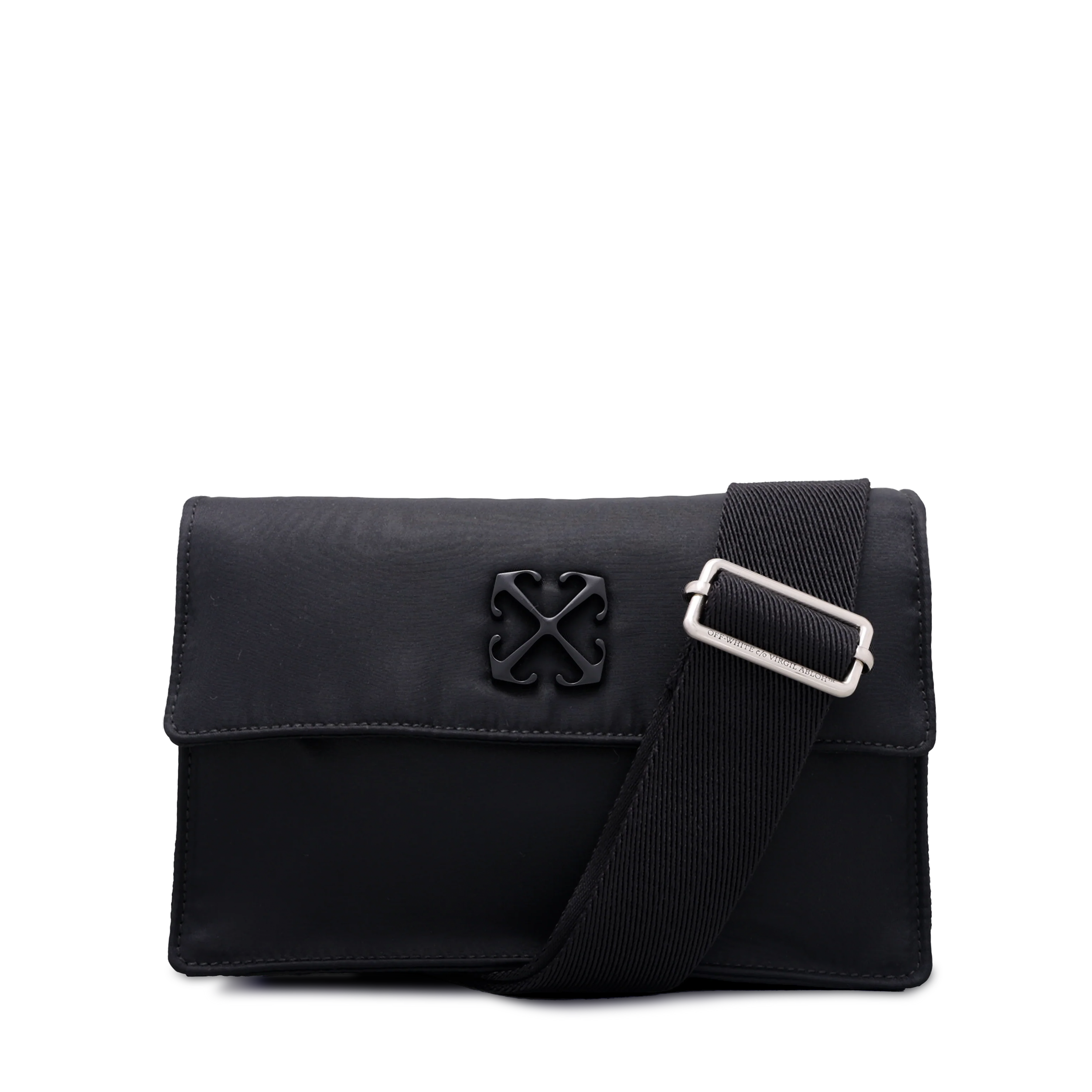Bolso Negro Off-White Soft Jitney 1.4 Nylon