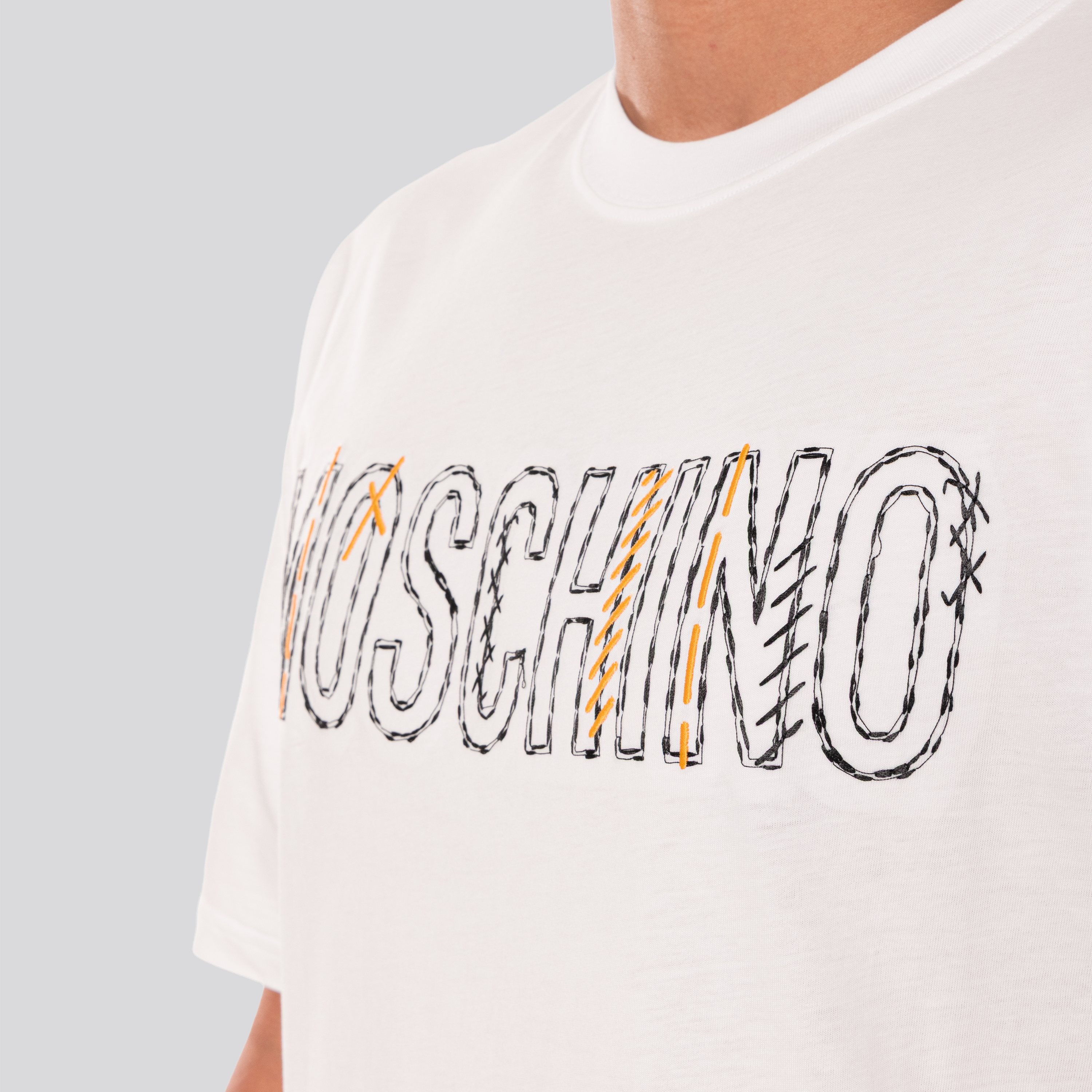 Camiseta Blanca Moschino Logox