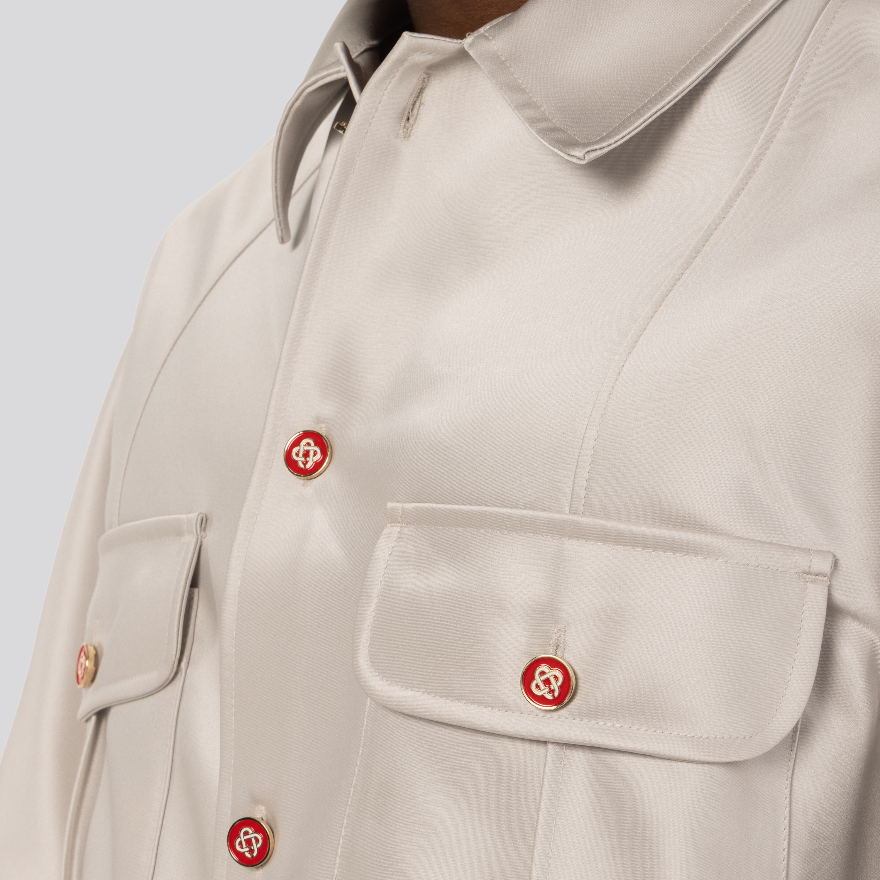 Camisa Gris Casablanca Multipockets