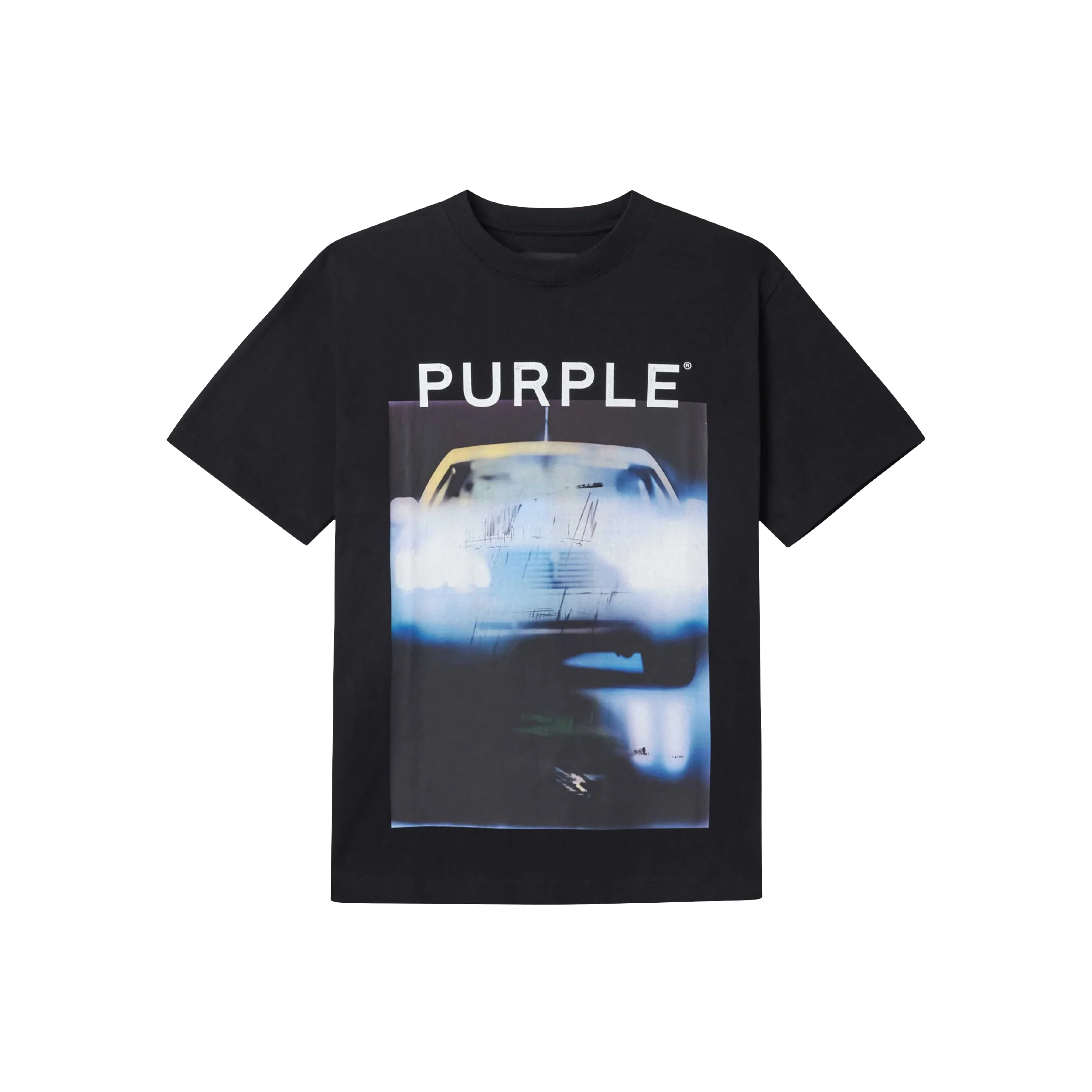 Camiseta Negra PURPLE Logo Car
