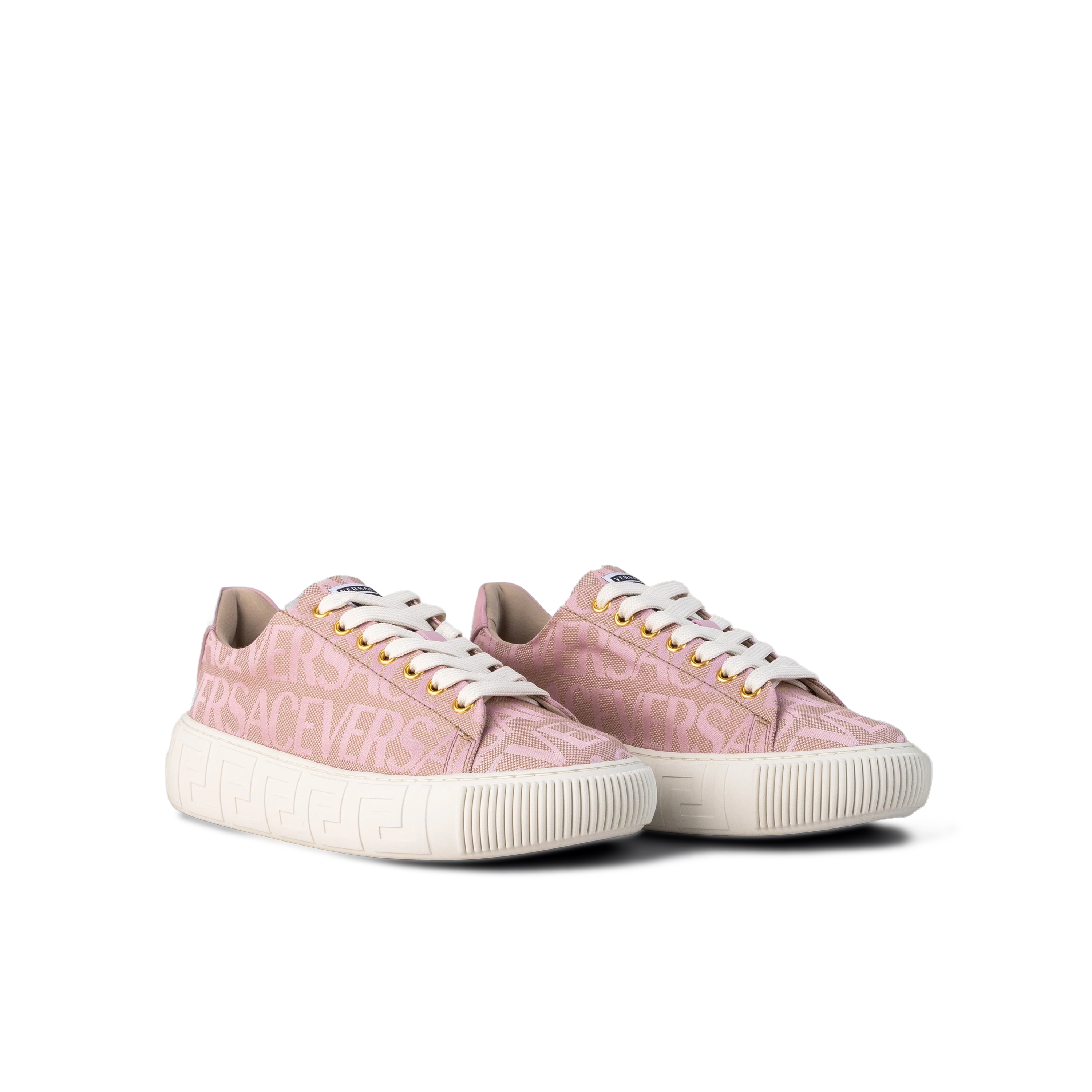 Sneakers Rosado Versace Allover Greca