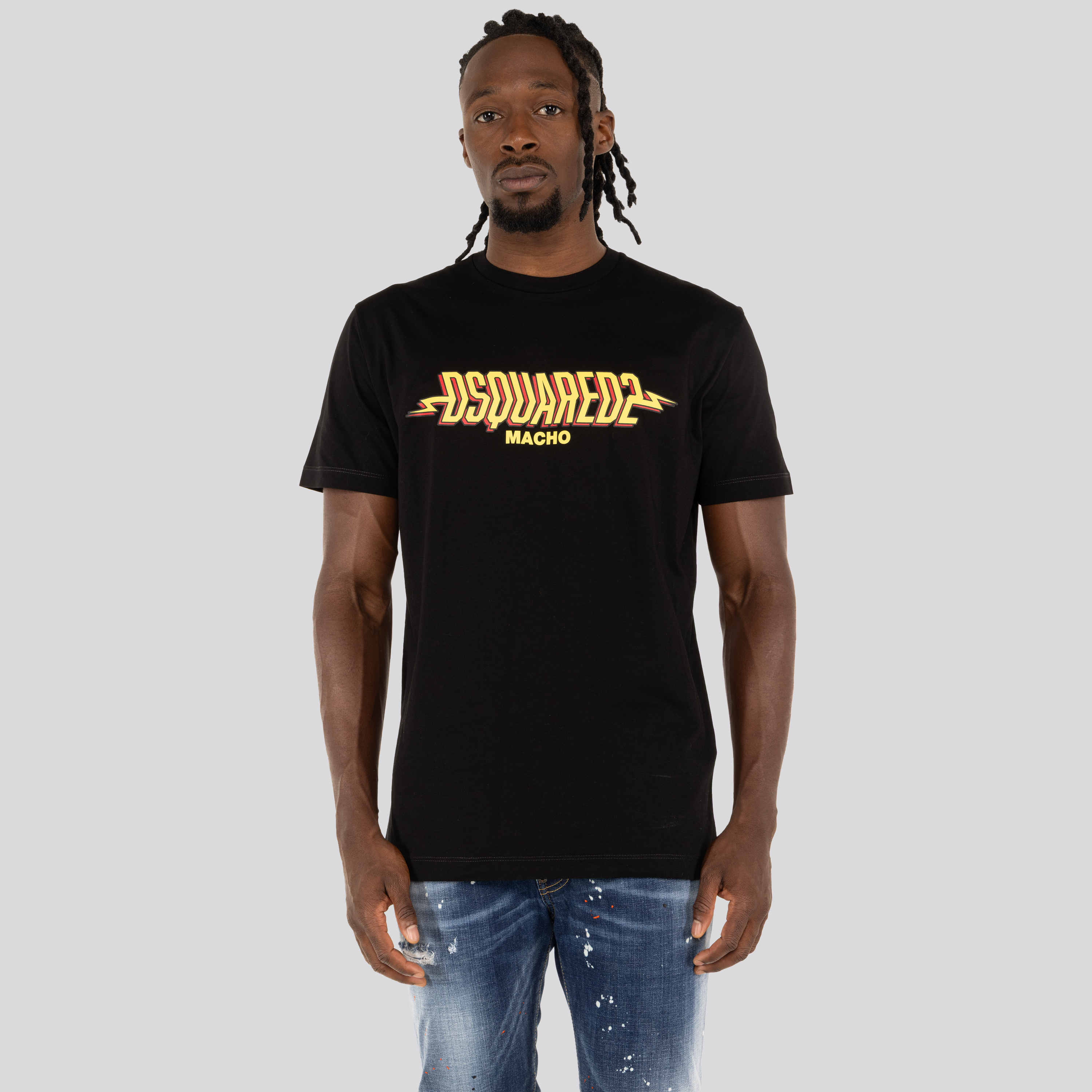 Camiseta Negra Dsquared2 Macho