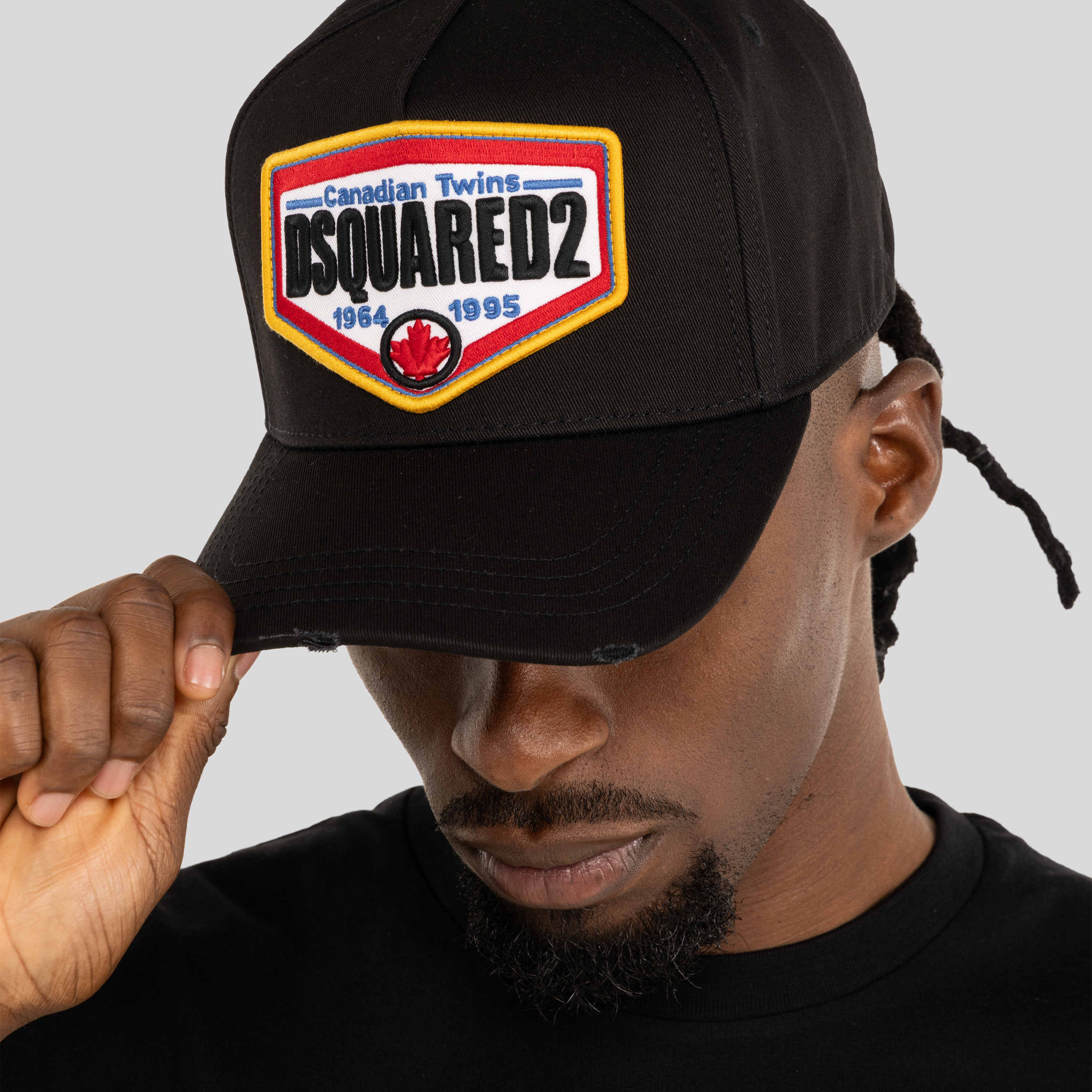 Gorra Negra Dsquared2 Mini Leaf