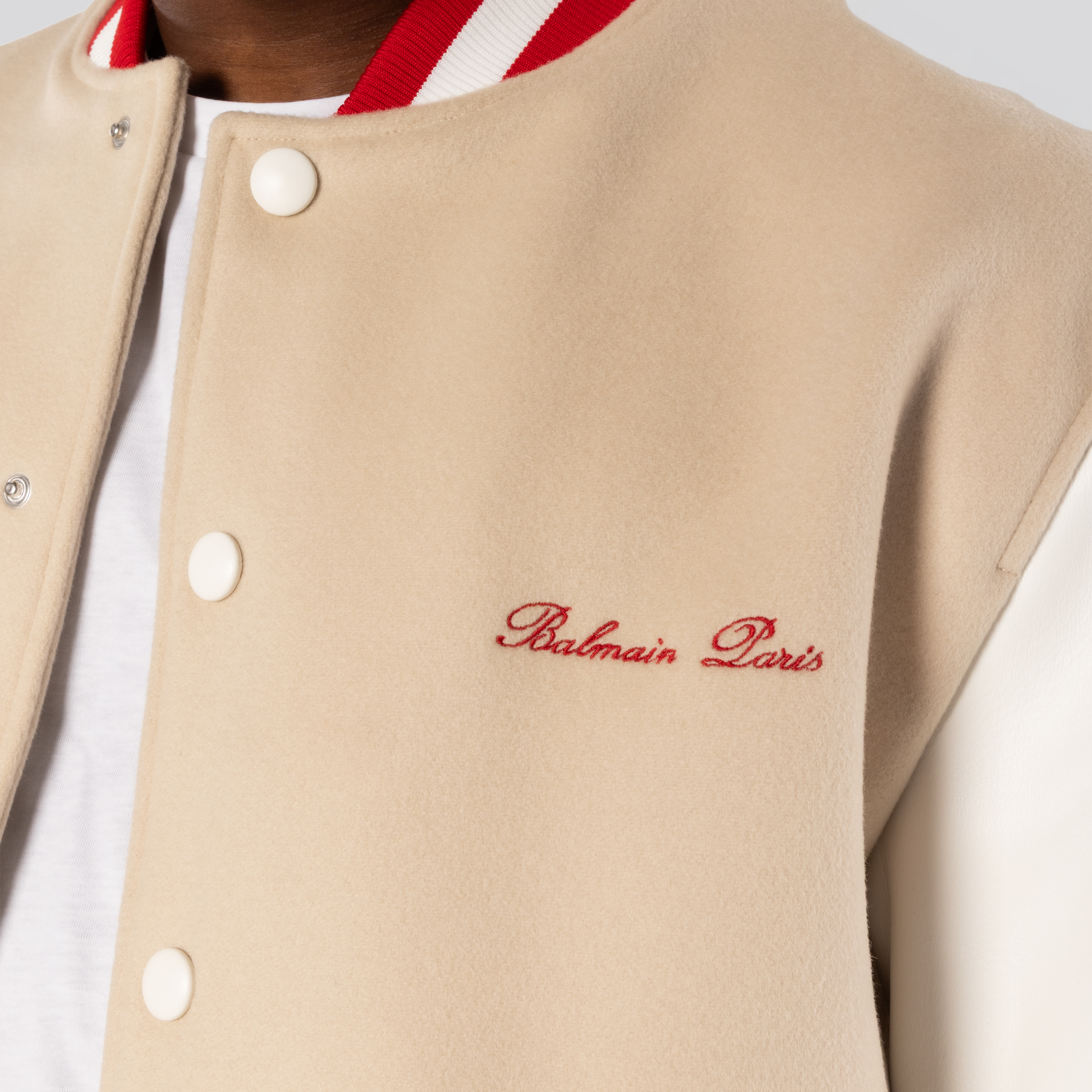 Chaqueta Blanca Balmain Signature