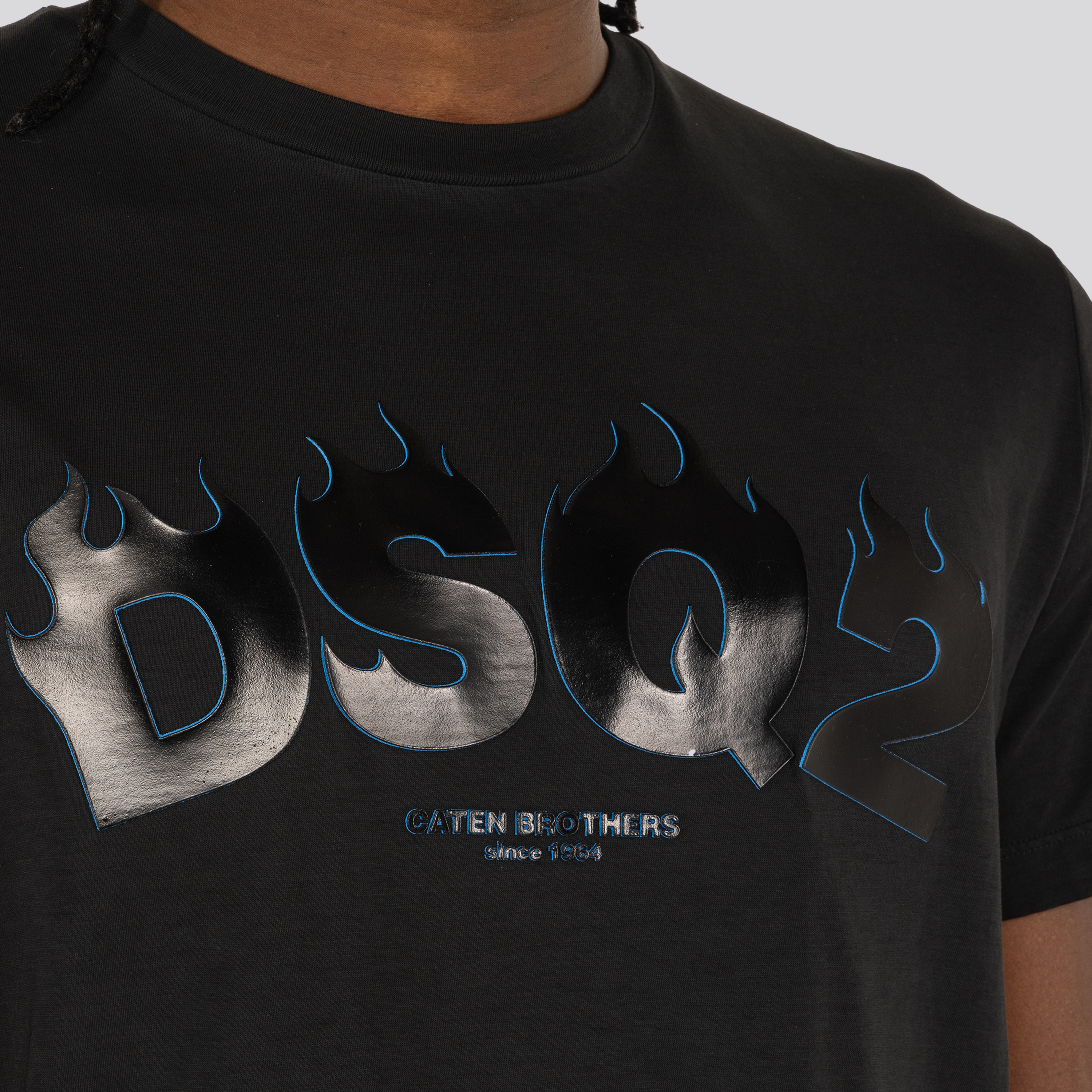 Camiseta Negra Dsquared2 Fire