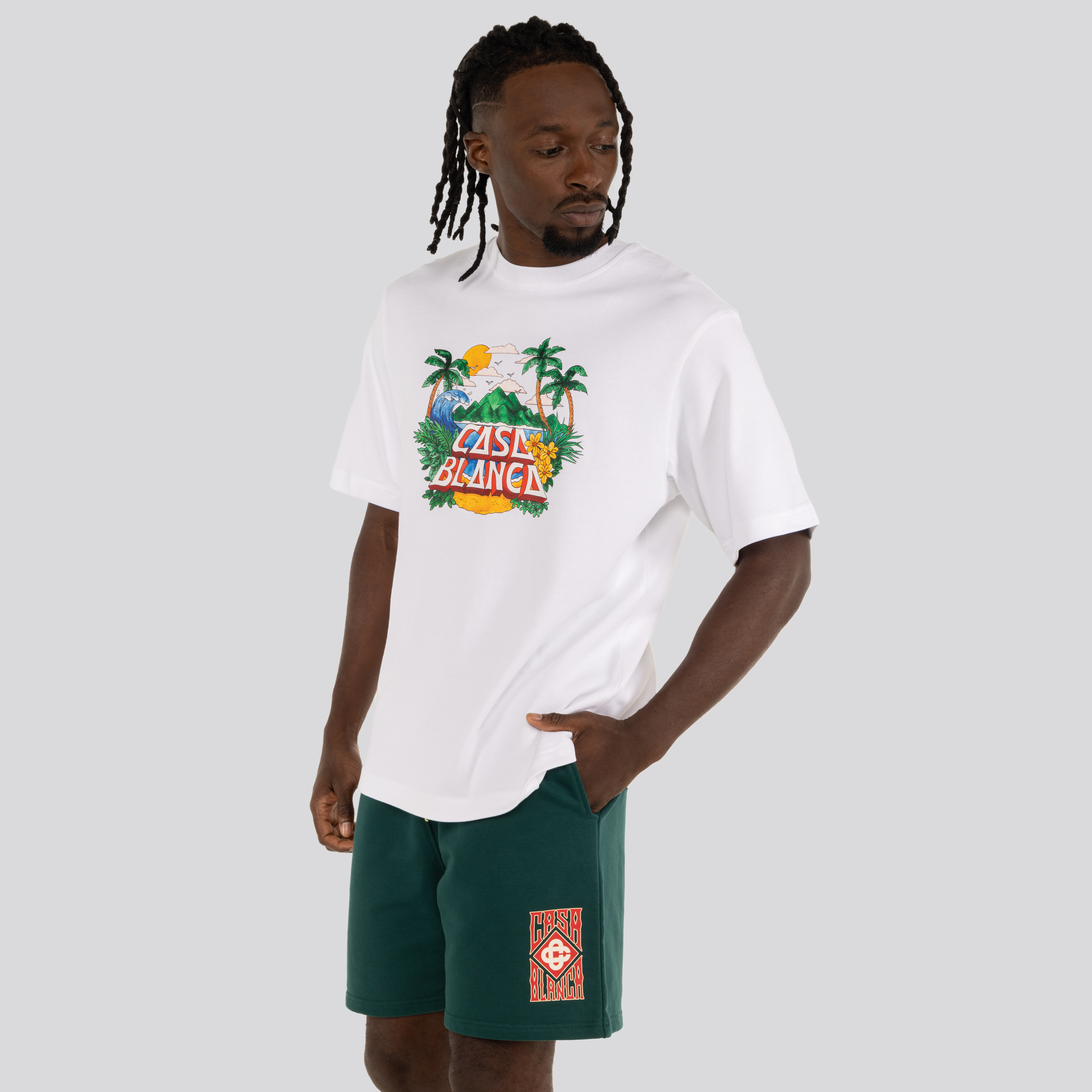 Camiseta Blanca Casablanca Casa Beach Wave