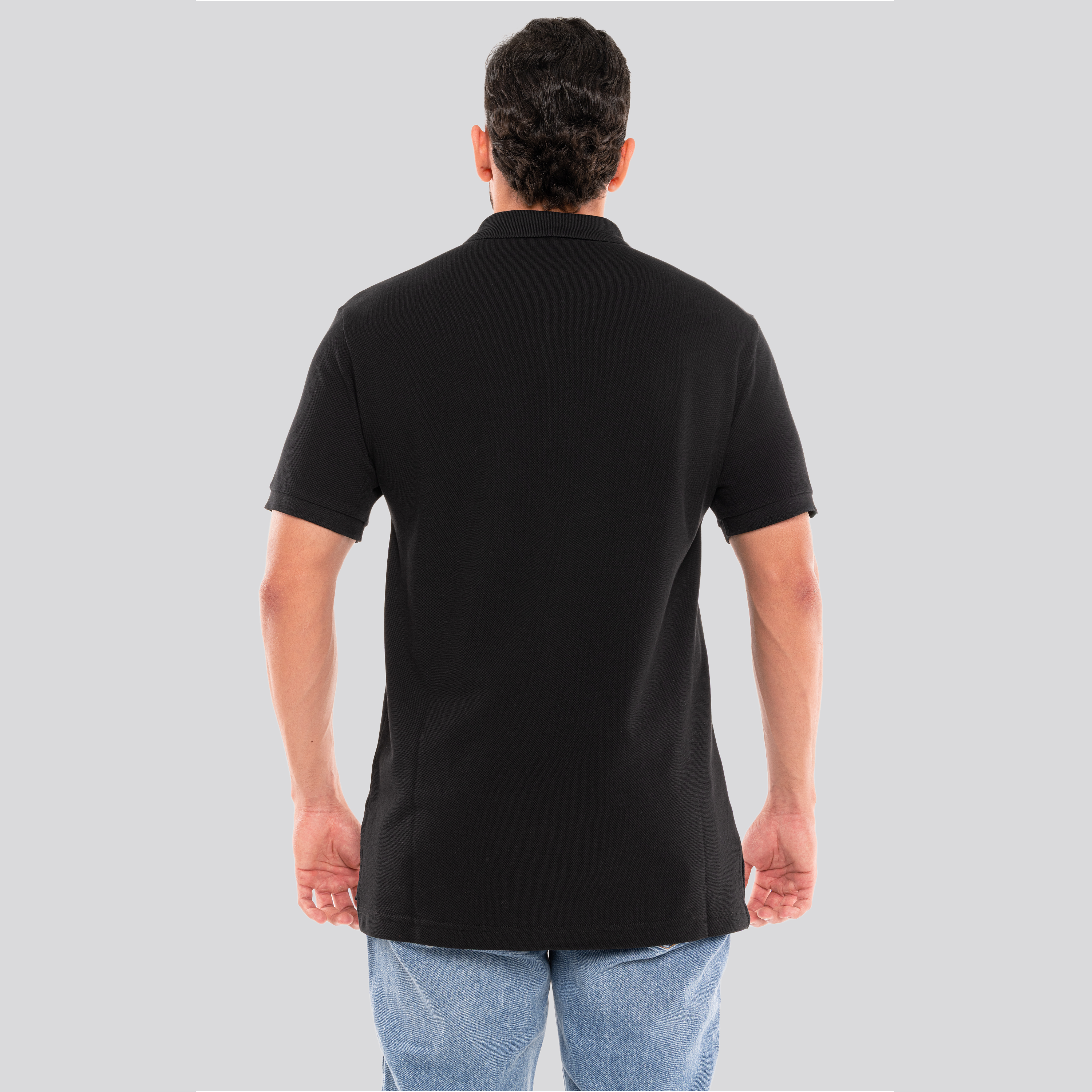 Camiseta Tipo Polo Verde Moschino Side Logo