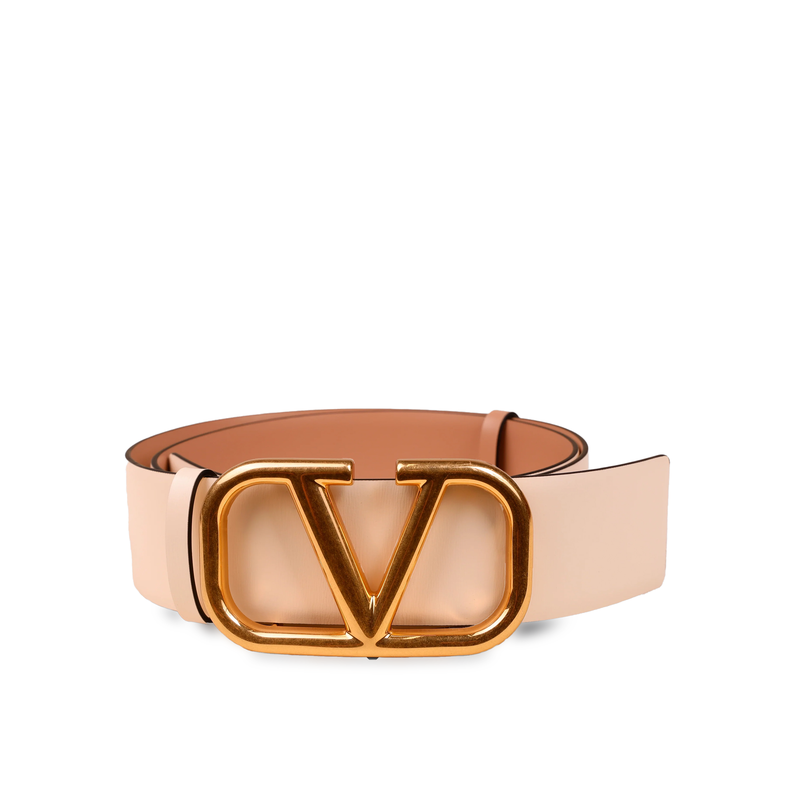 Cinturón Blanco Rosé Cannelle Valentino Vlogo 40 mm