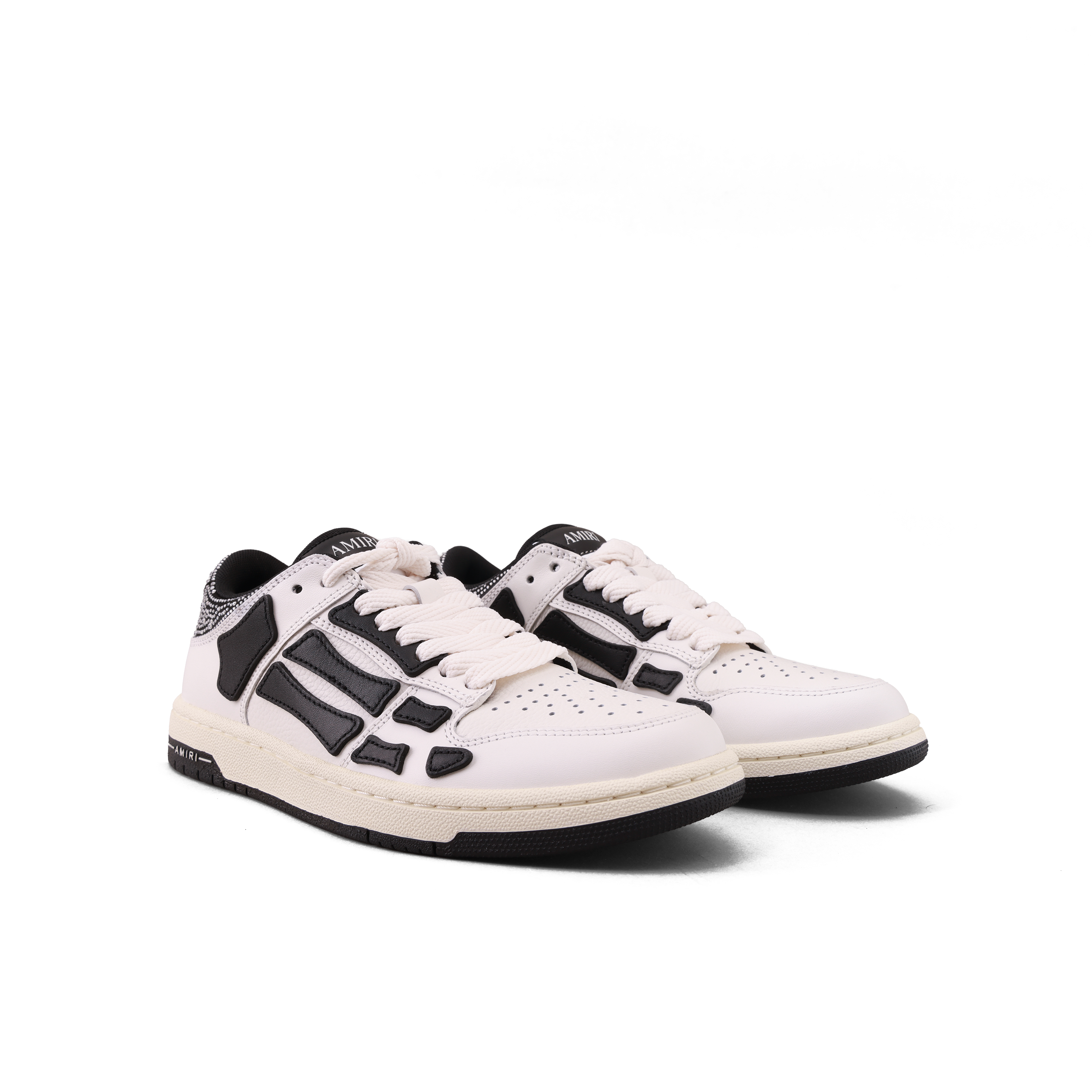 Sneakers Negros AMIRI Crystal Satin Skel Top Low