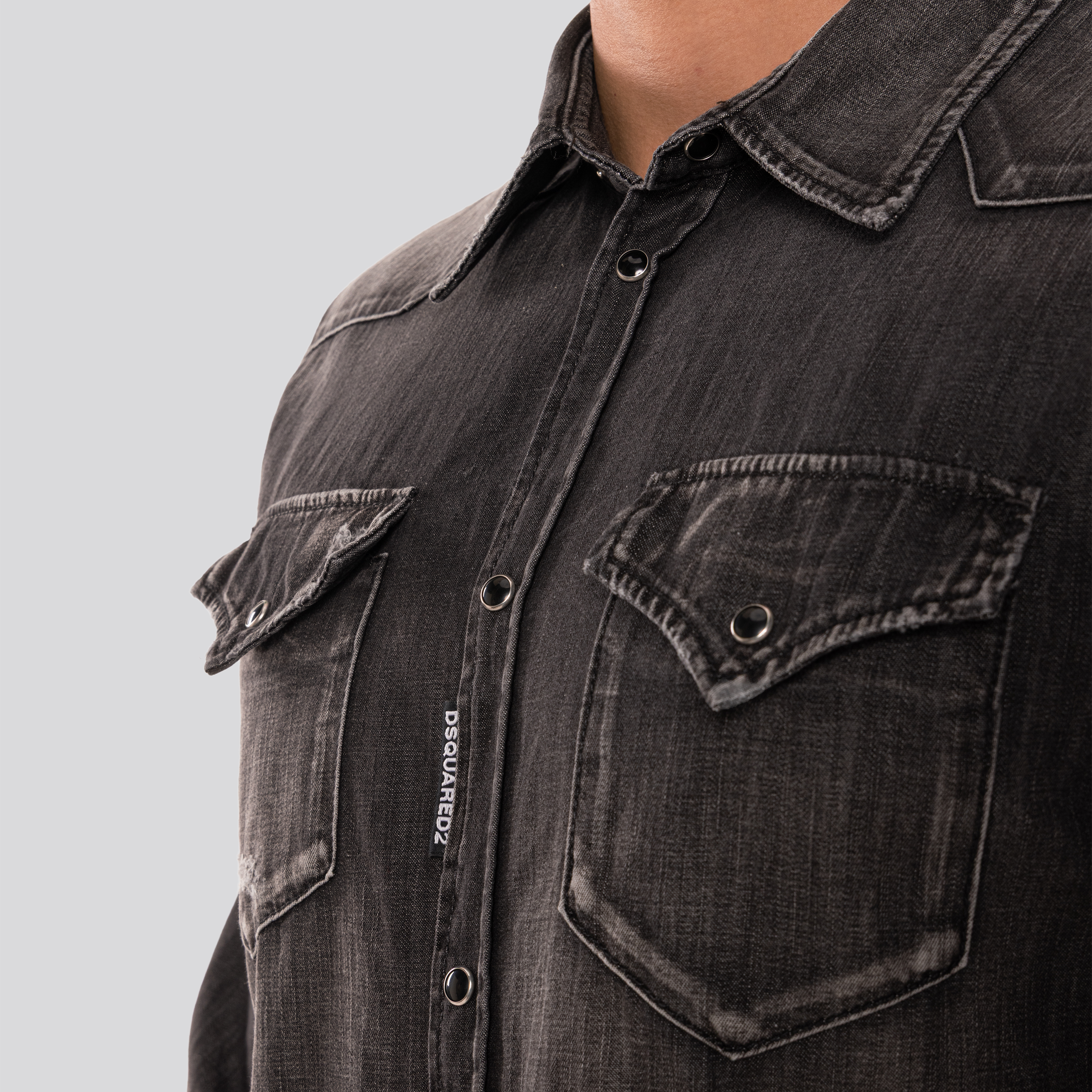 Camisa Negra Dsquared2