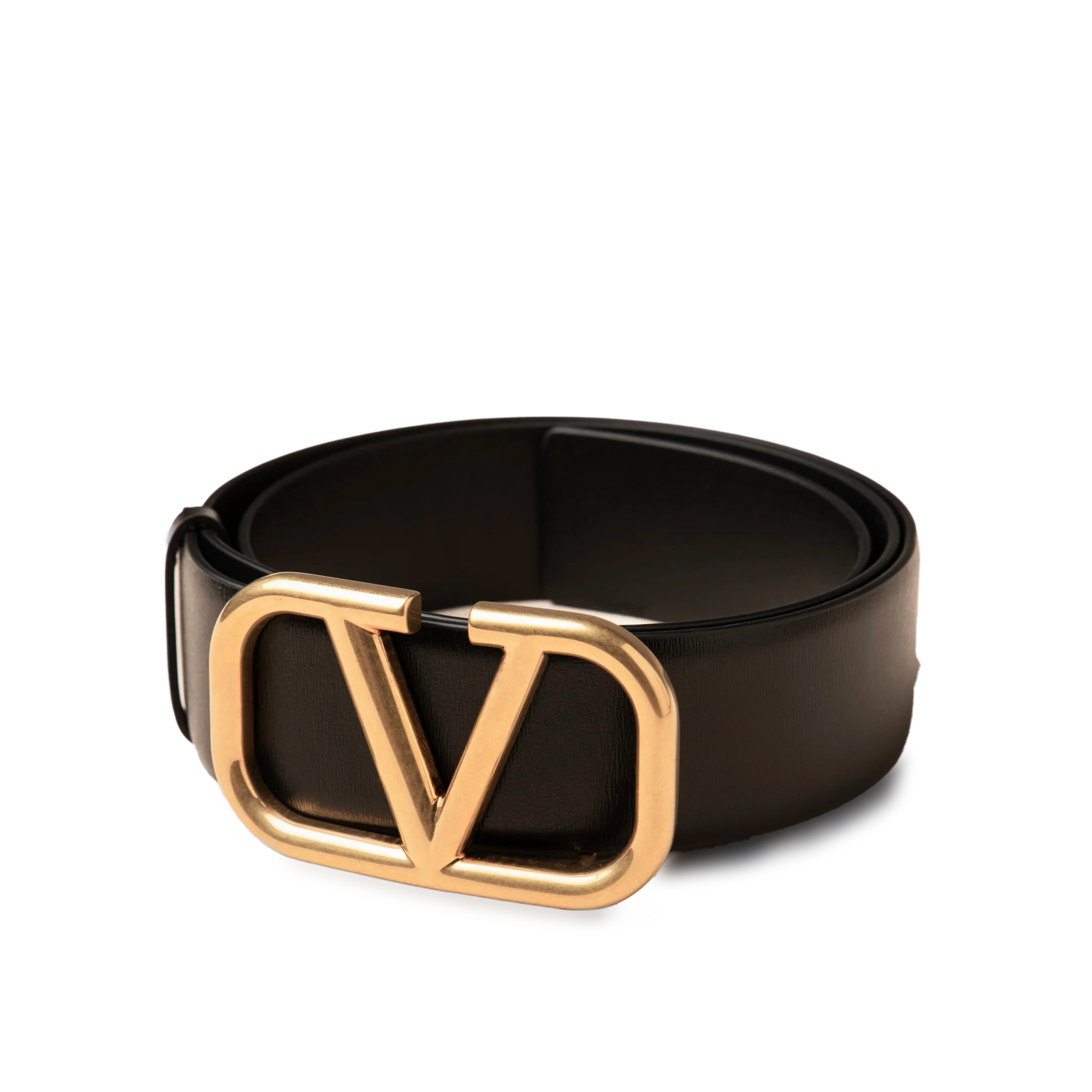 Cinturón Negro Oro Valentino Vlogo