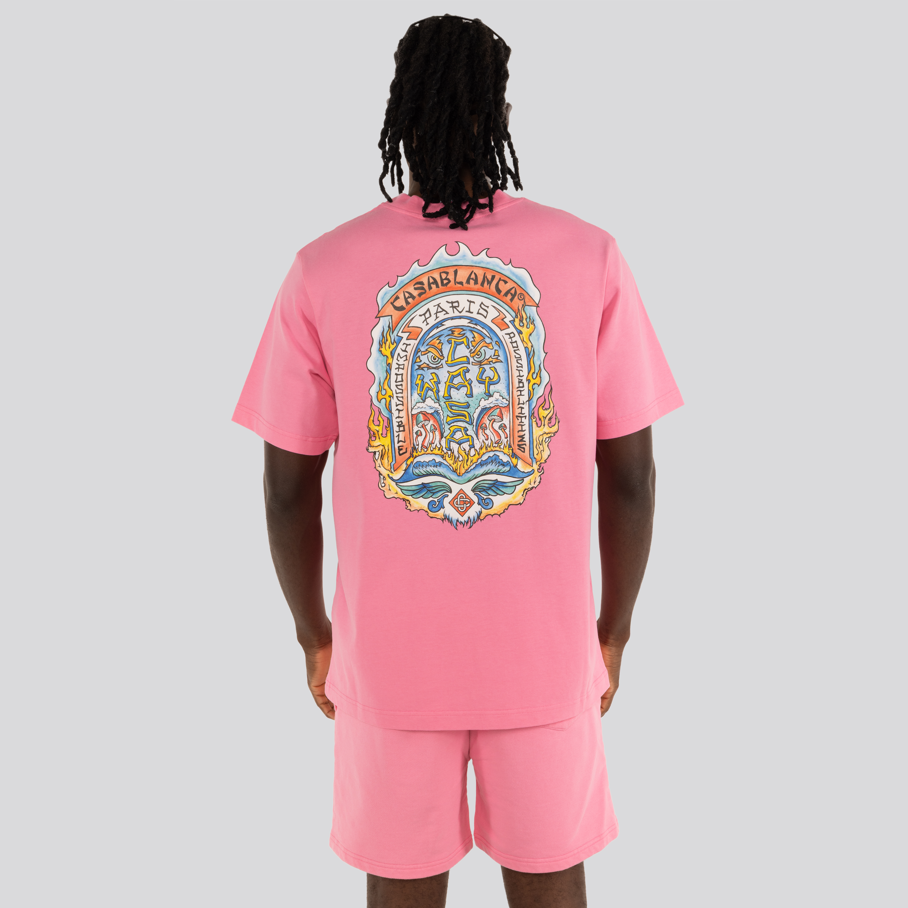 Camiseta Rosada Casablanca Casa Way Skate