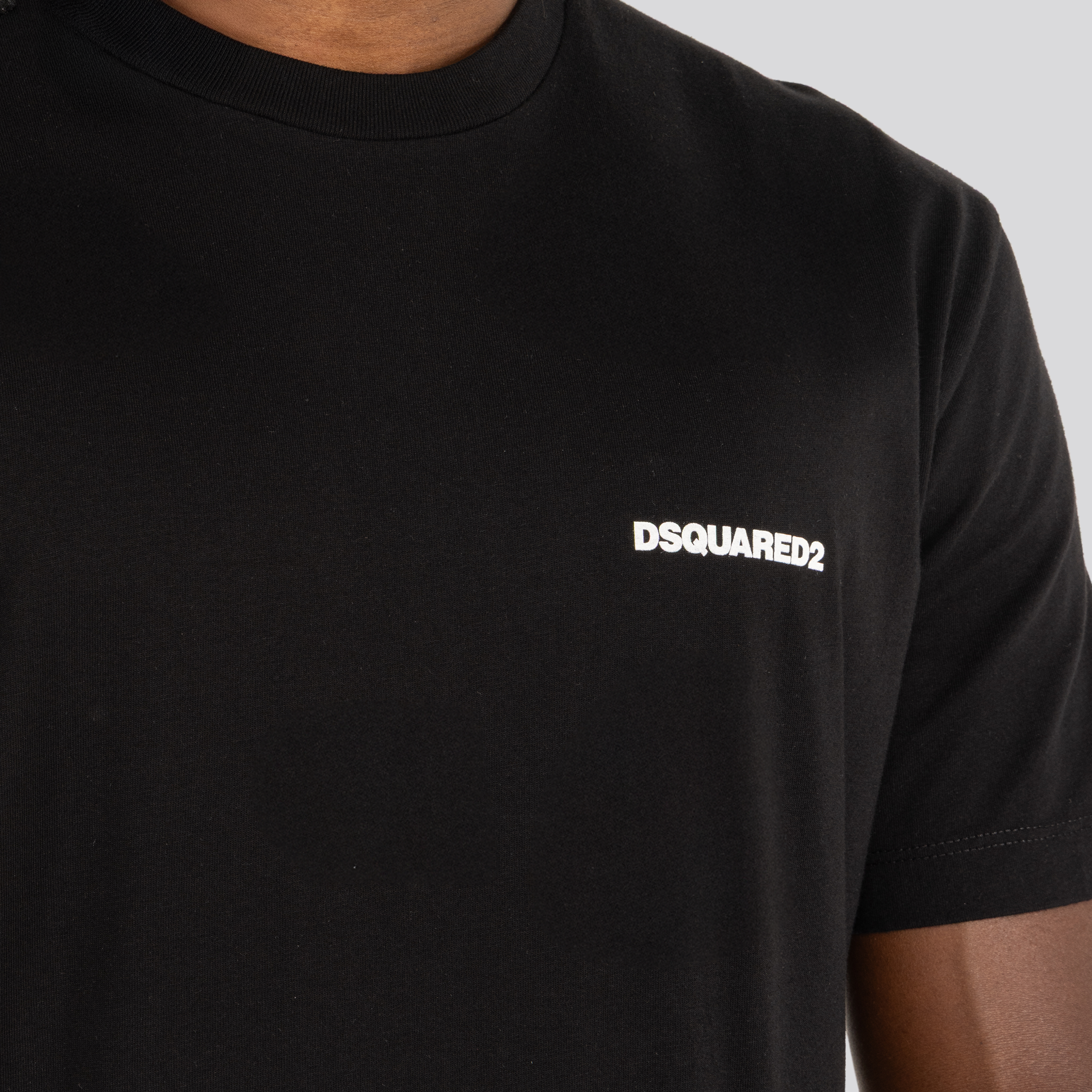 Camiseta Negra Dsquared2 Chest Logo