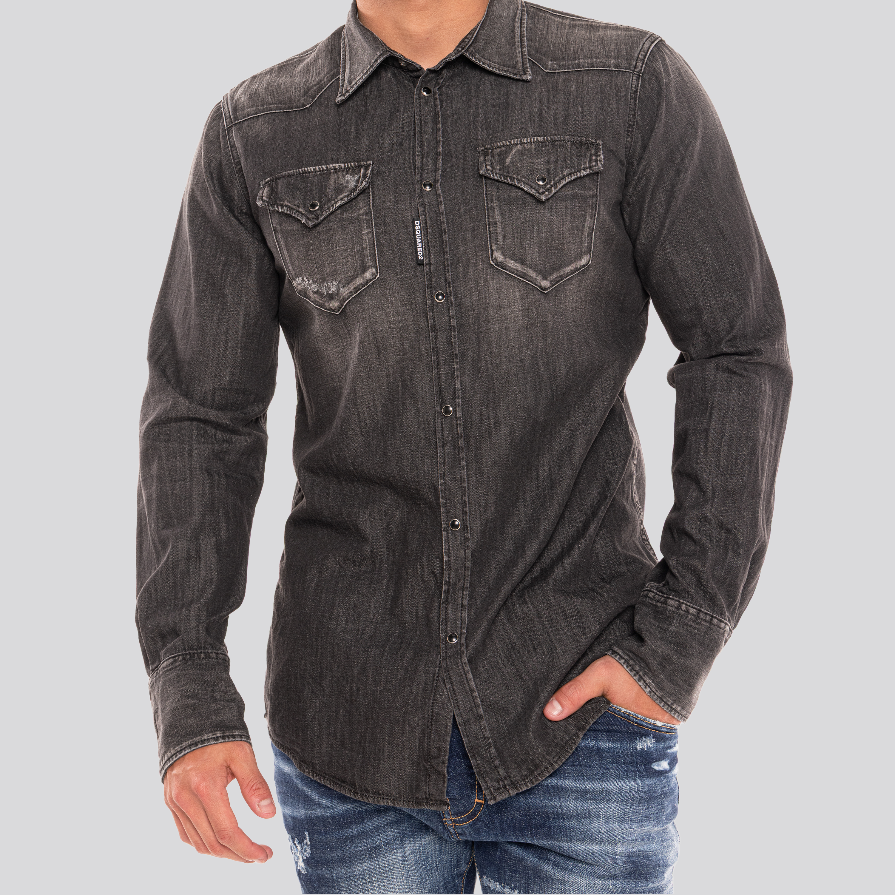 Camisa Negra Dsquared2