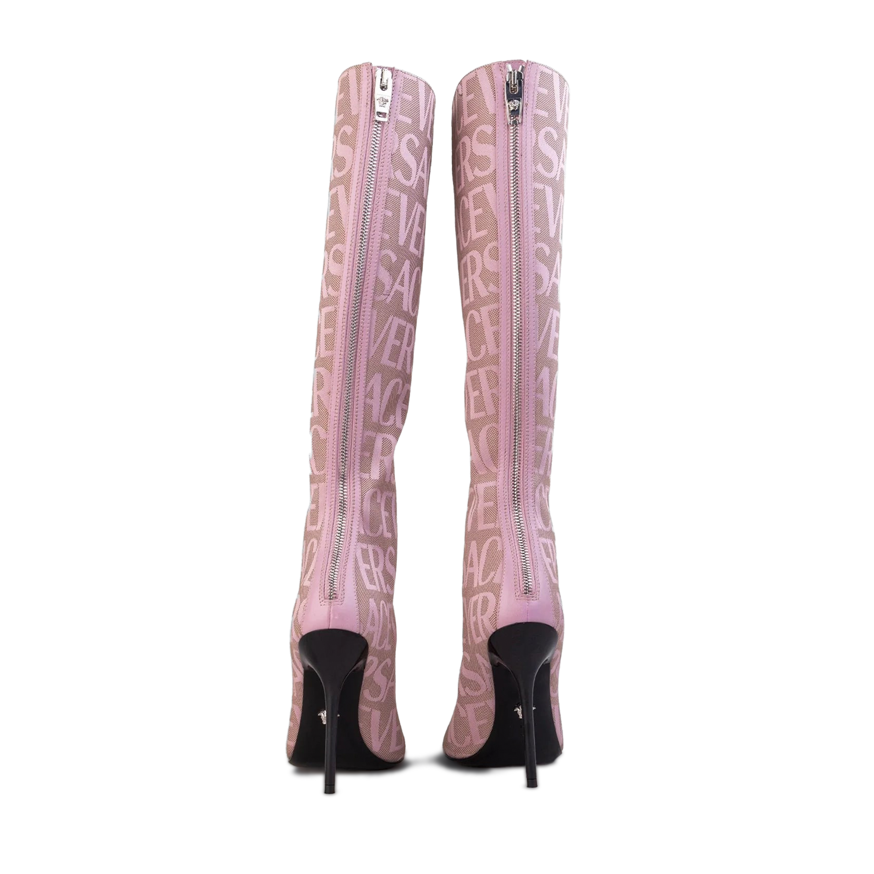 Botas Rosadas Versace Monogram