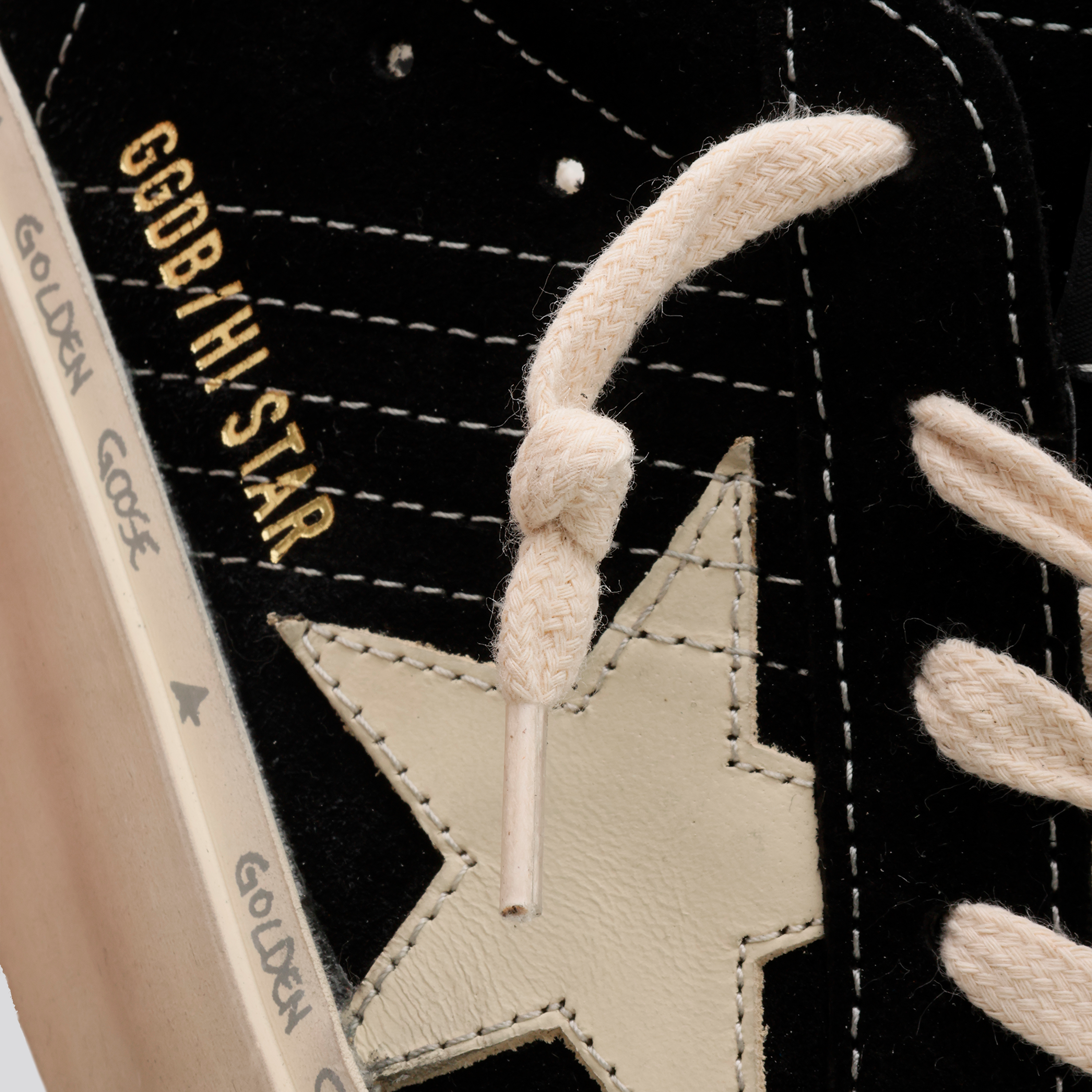 Sneakers Negros Golden Goose Hi Star Suede