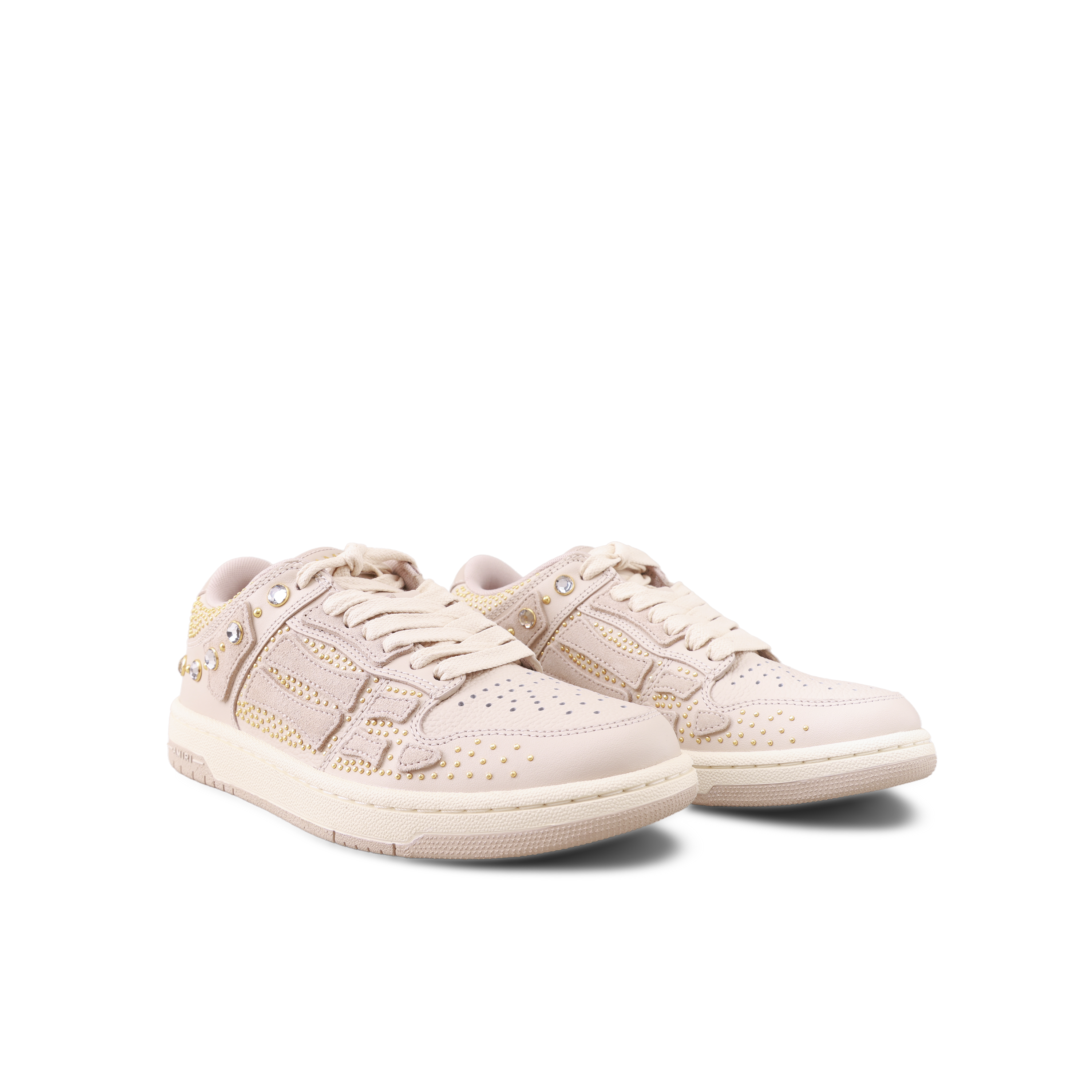 Sneakers Beige AMIRI Crystals Skel Top Low
