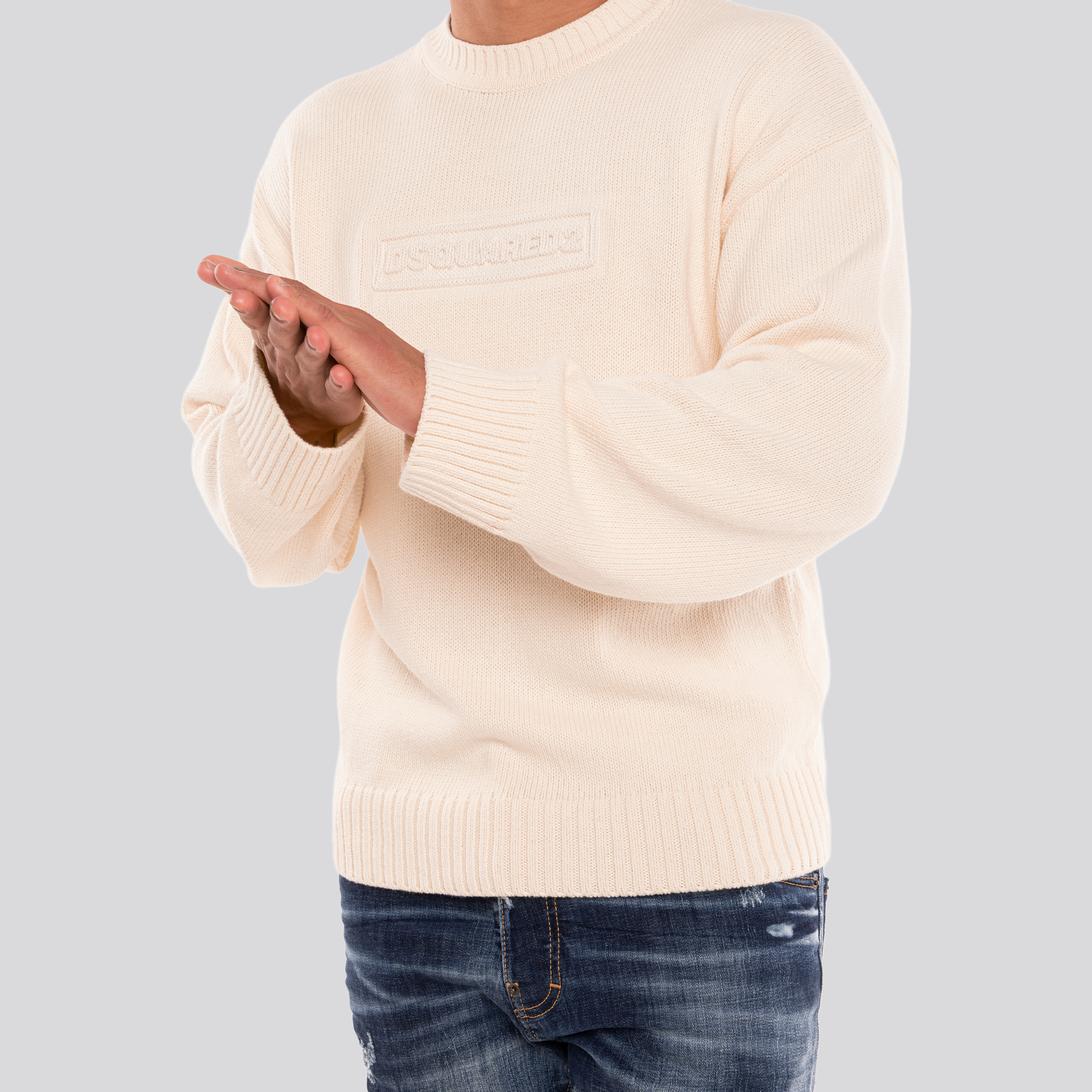 Buzo Blanco Dsquared2 Logo