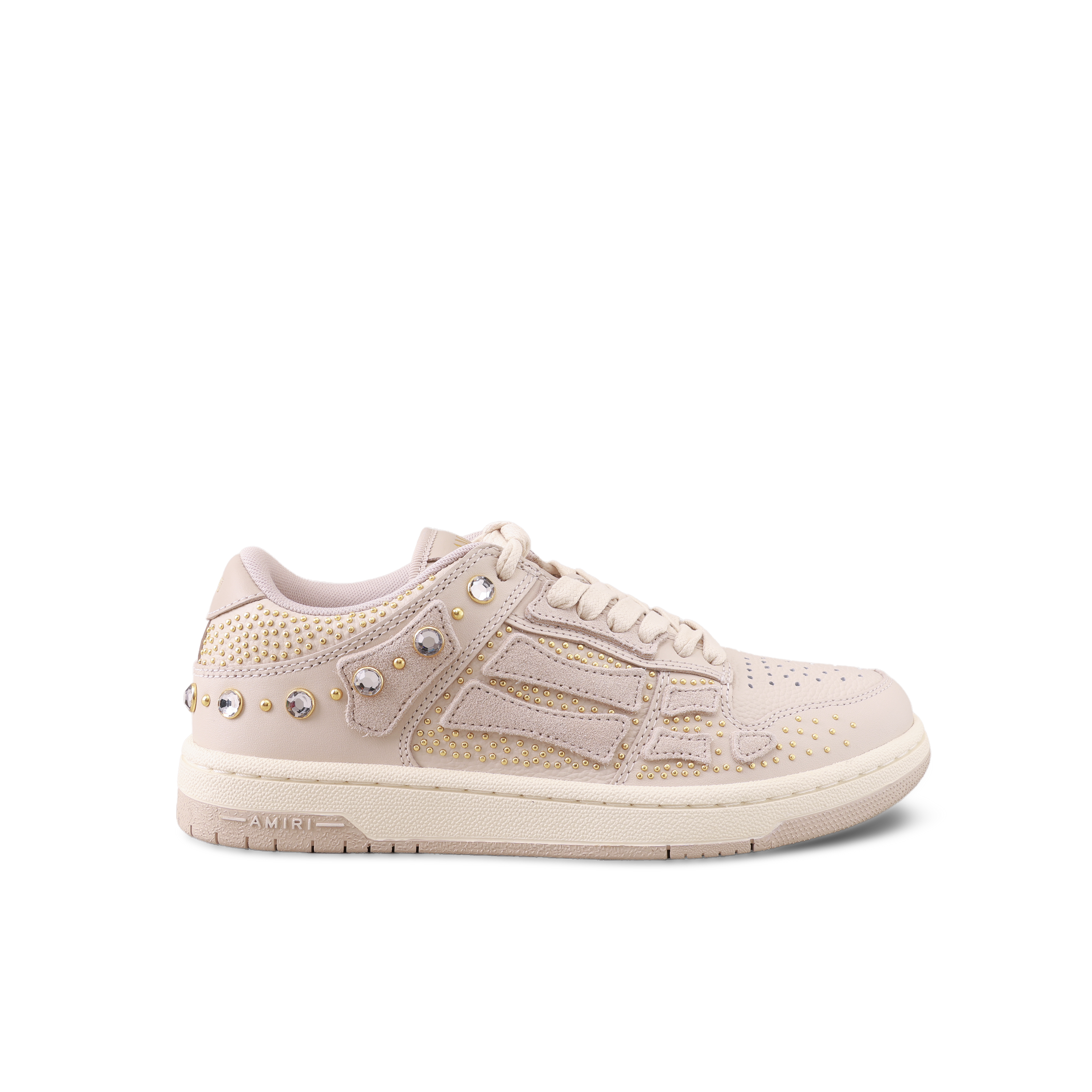 Sneakers Beige AMIRI Crystals Skel Top Low