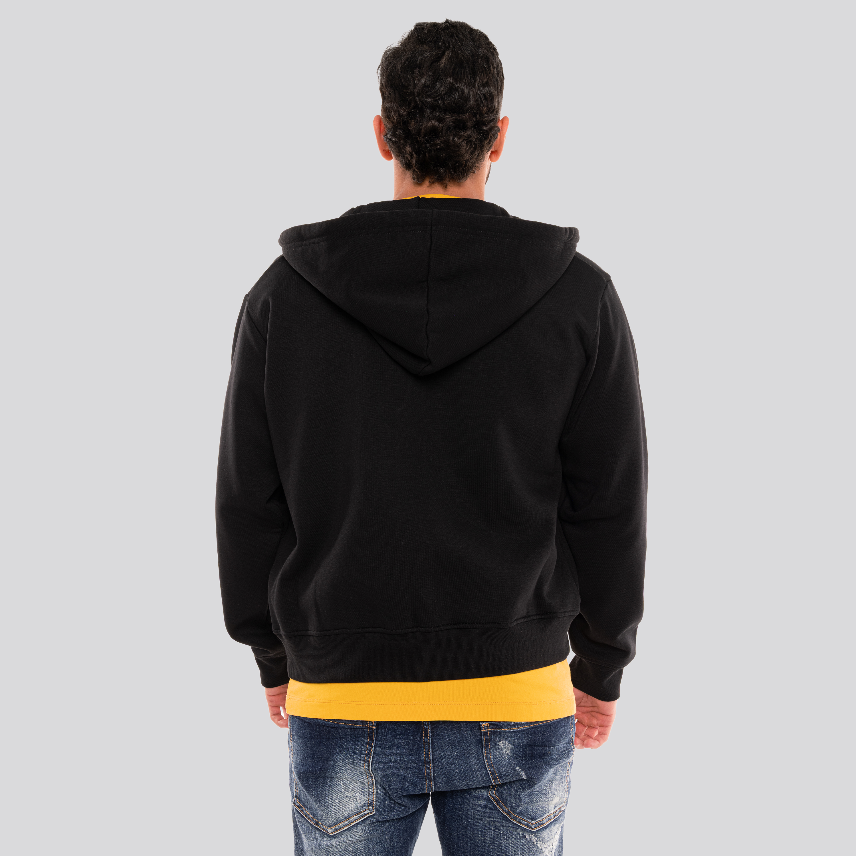 Chaqueta Negra Dsquared2 Zip