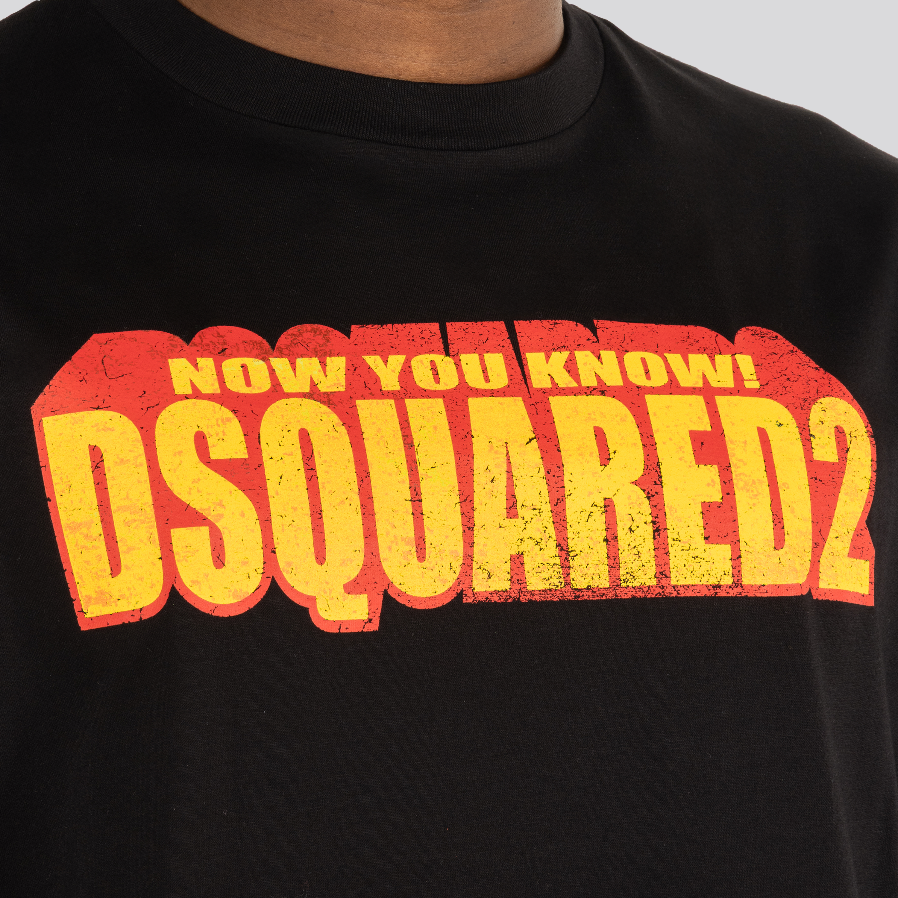 Camiseta Negra Dsquared2 Slogan