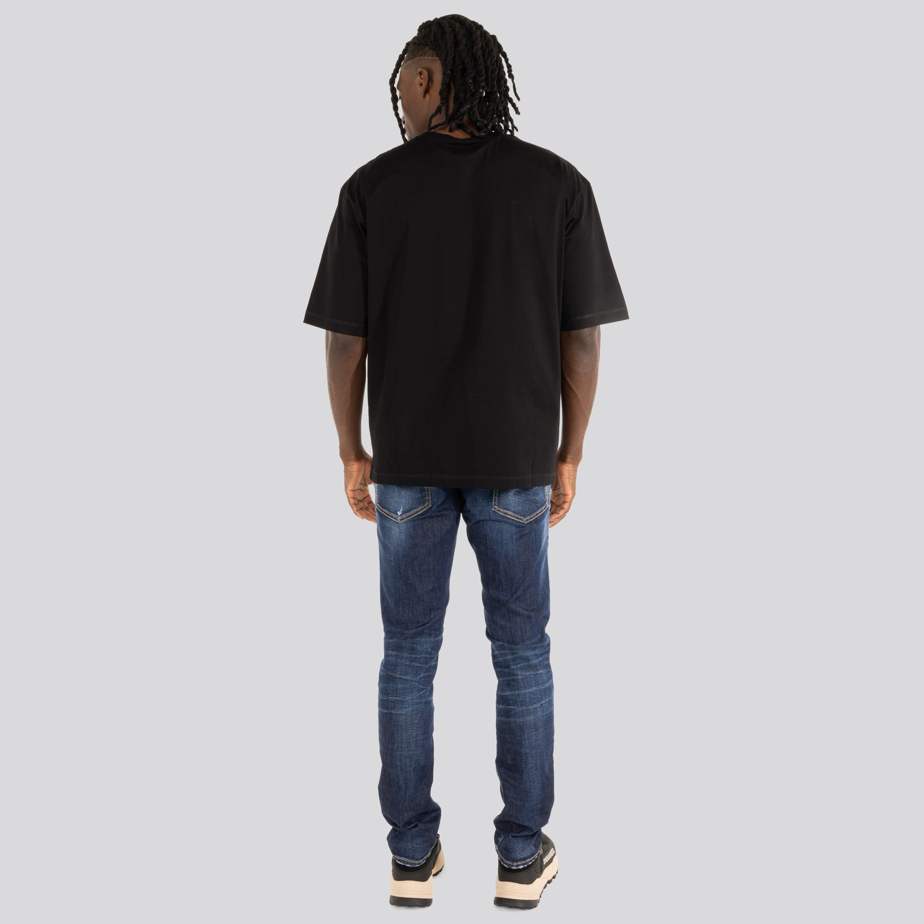 Camiseta Negra Dsquared2 Slogan