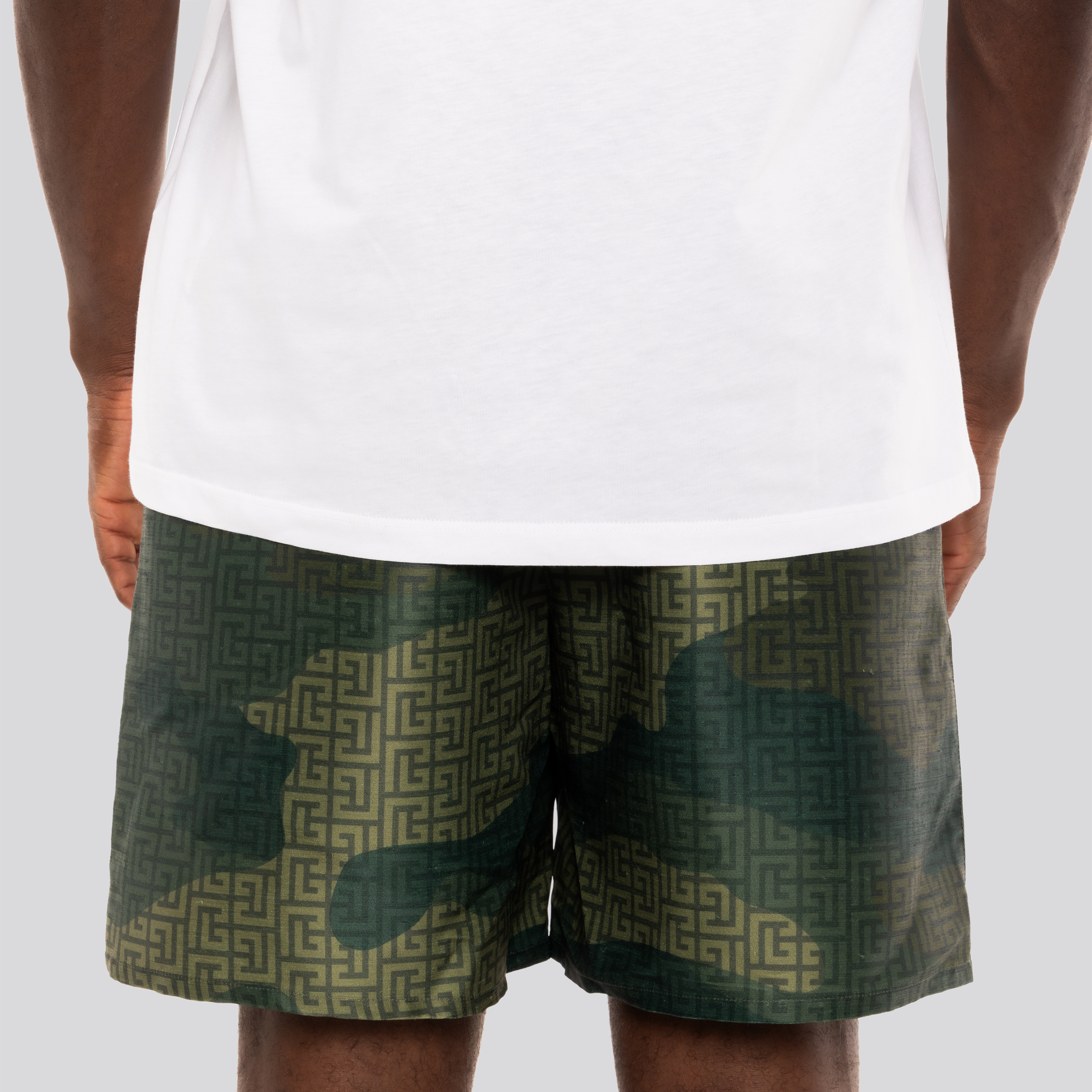 Shorts Verde Balmain Camouflage