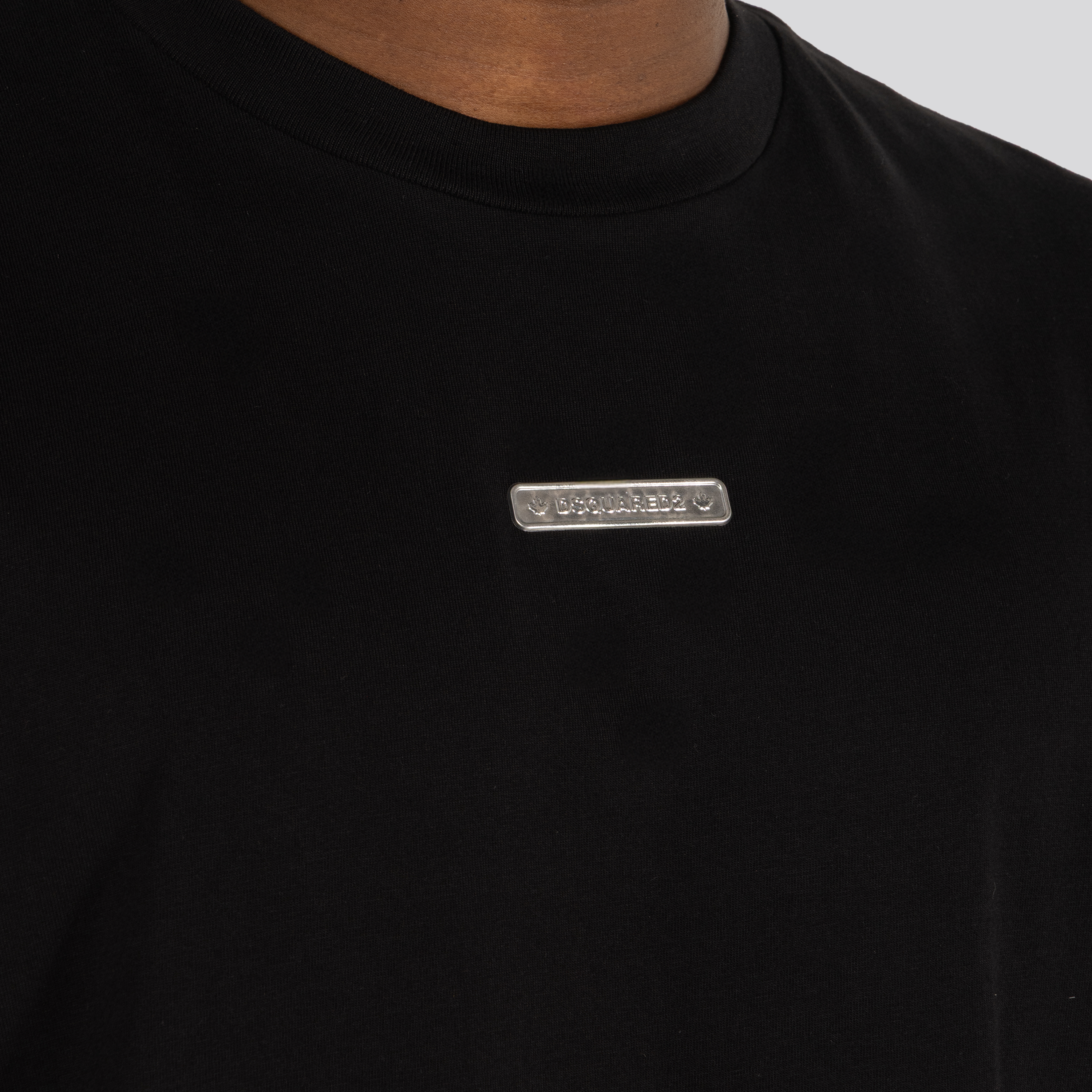 Camiseta Negra Dsquared2 Silver Patch