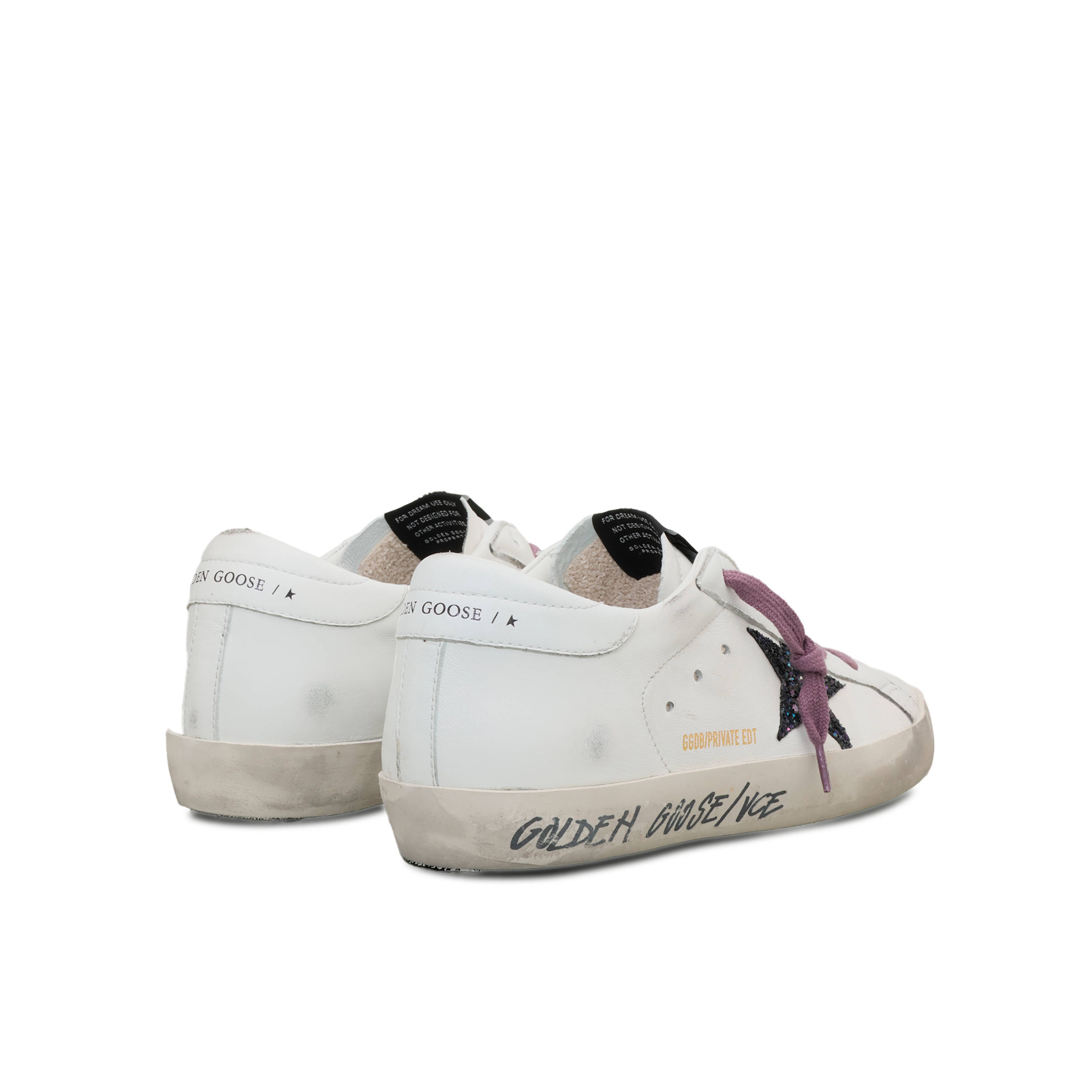 Sneakers Blancos Golden Goose Super-Star Nappa Star Glitter