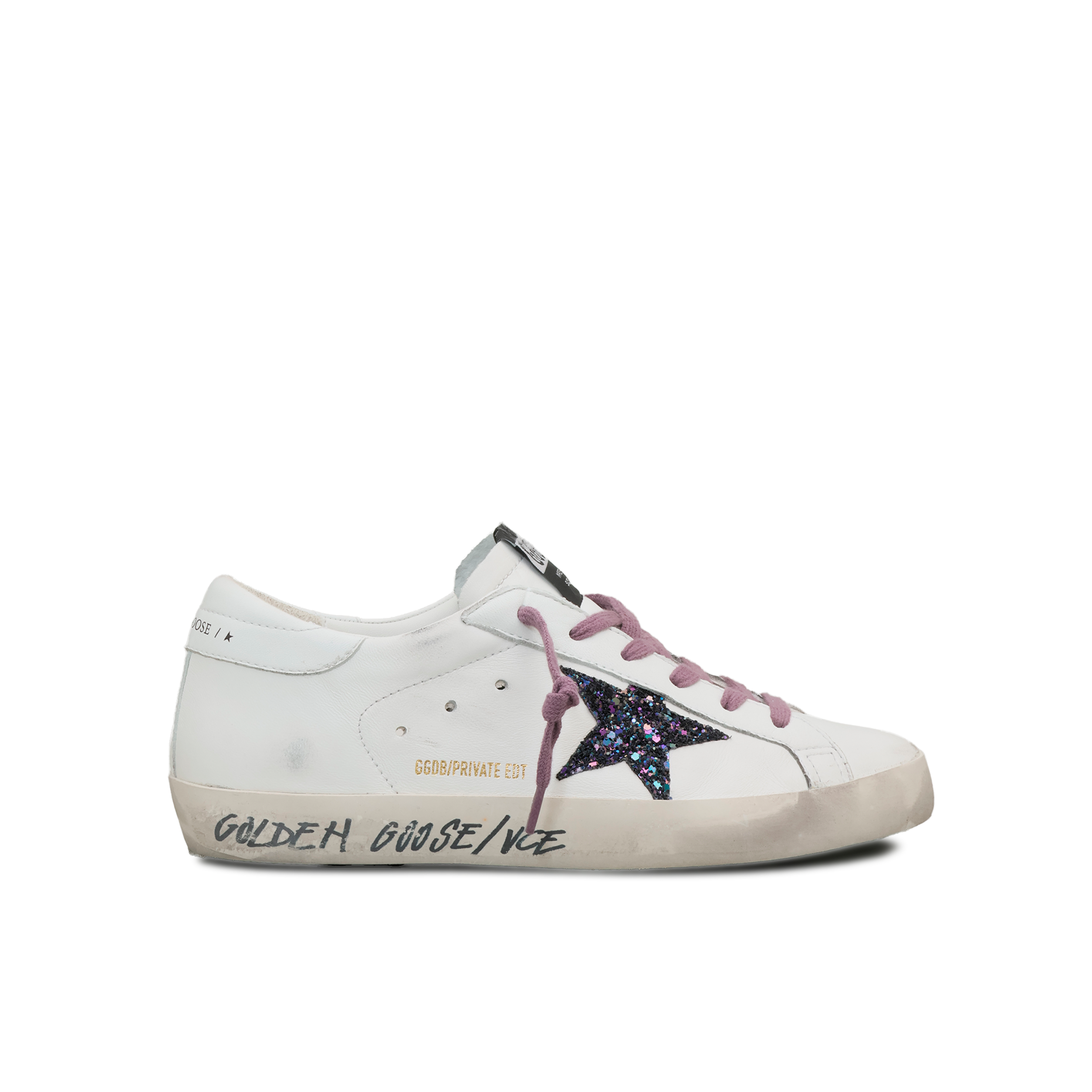 Sneakers Blancos Golden Goose Super-Star Nappa Star Glitter