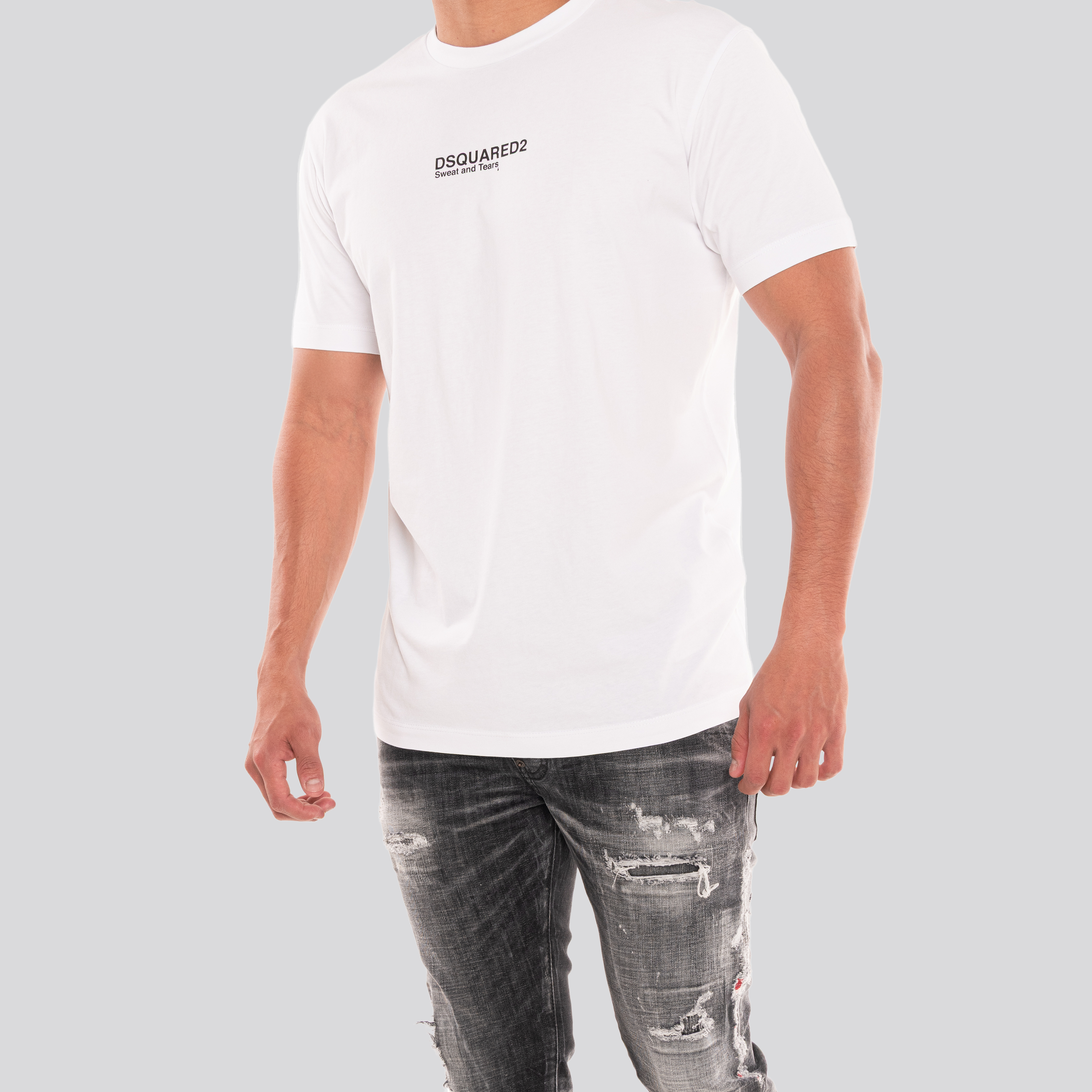 Jeans Negro Dsquared2 Brown Patch (Skater Jean)