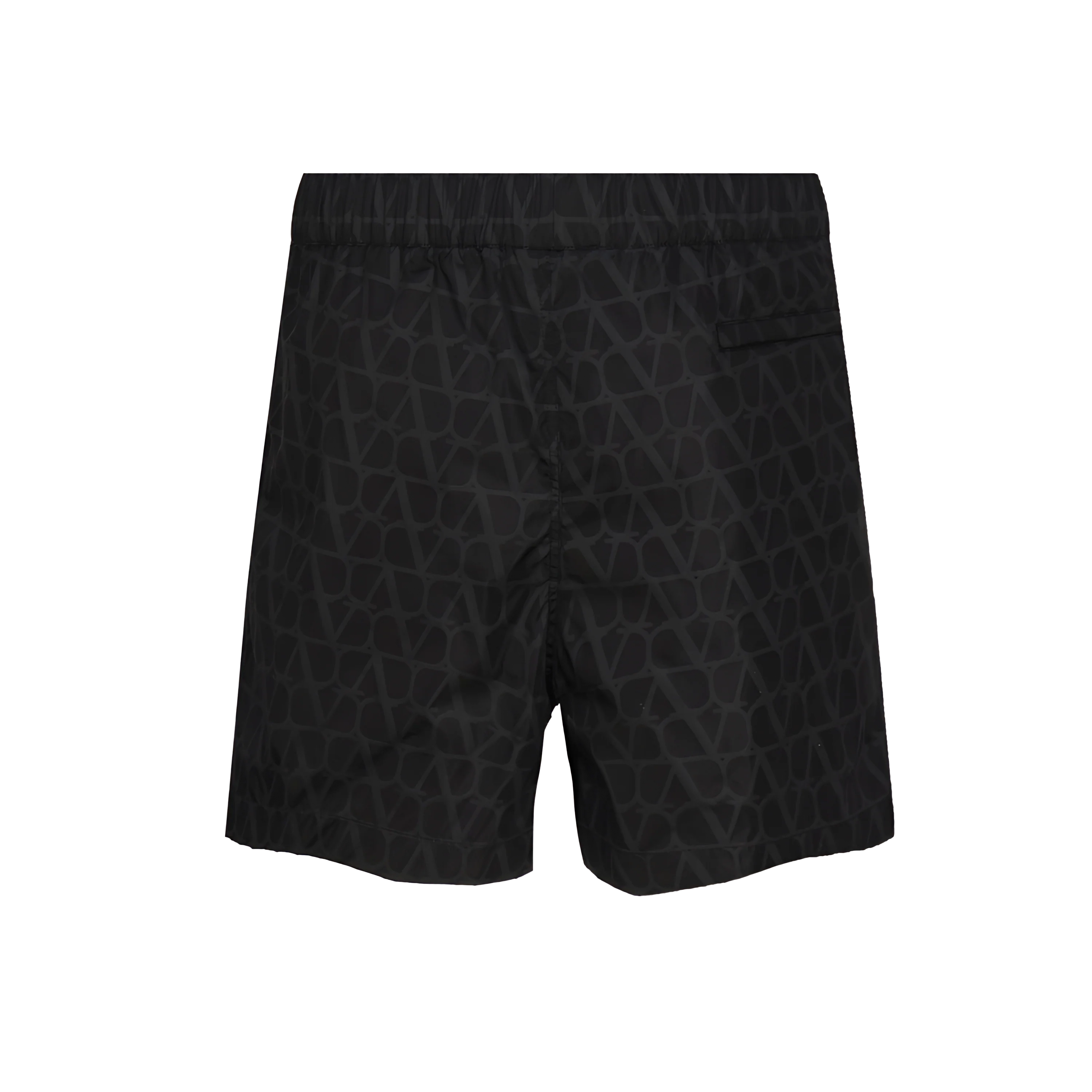 Pantaloneta Negro Gris Valentino Vlogo Monogram