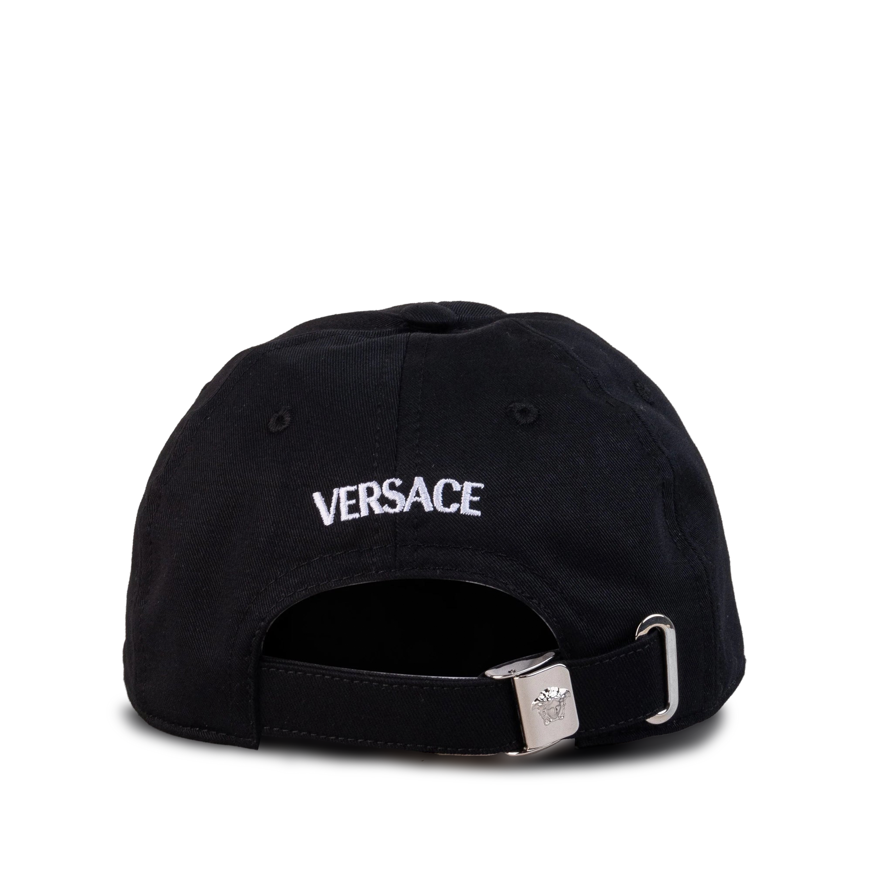 Gorra Negra Versace Gold Logo