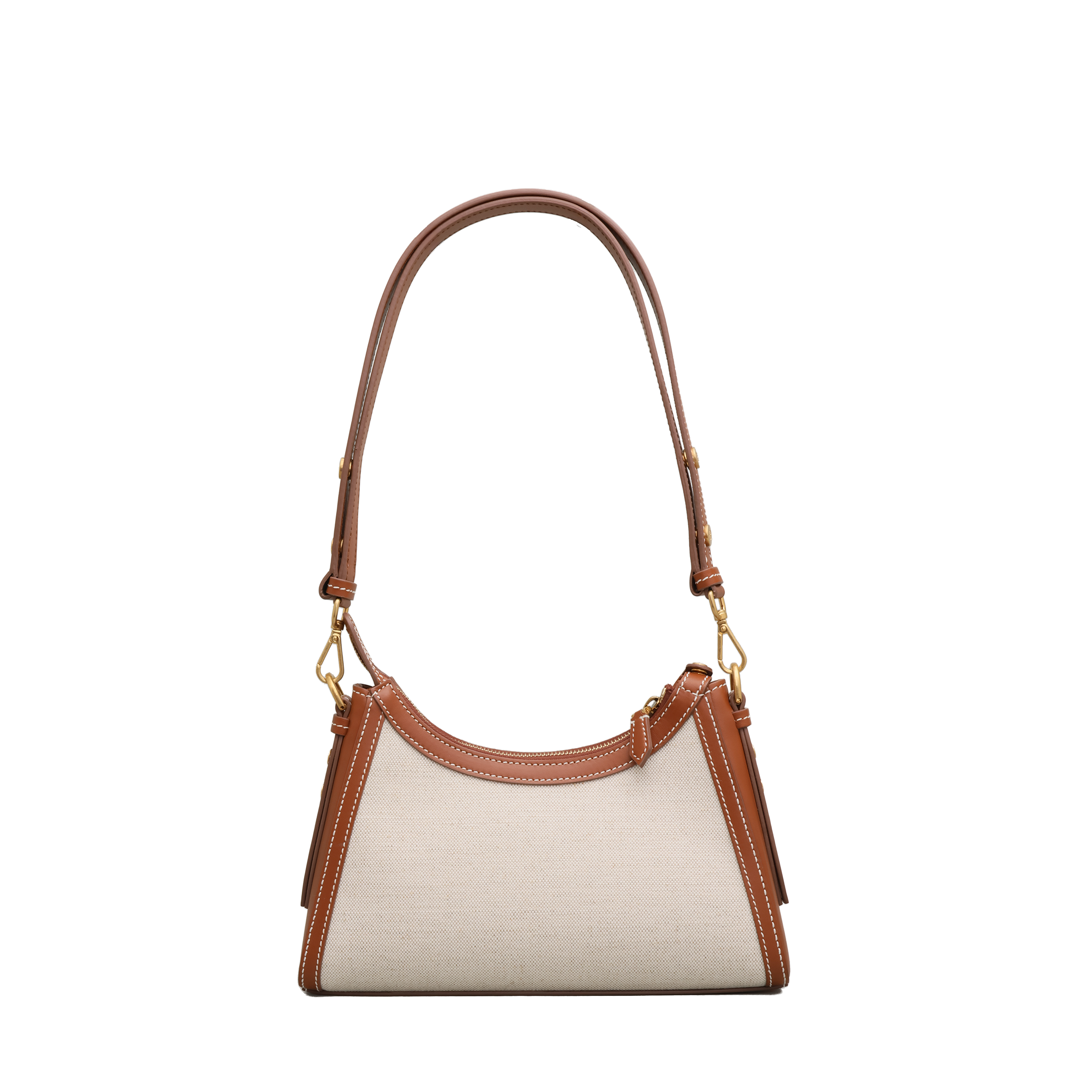 Cartera Beige Balmain B-Buzz Hobo-Canvas