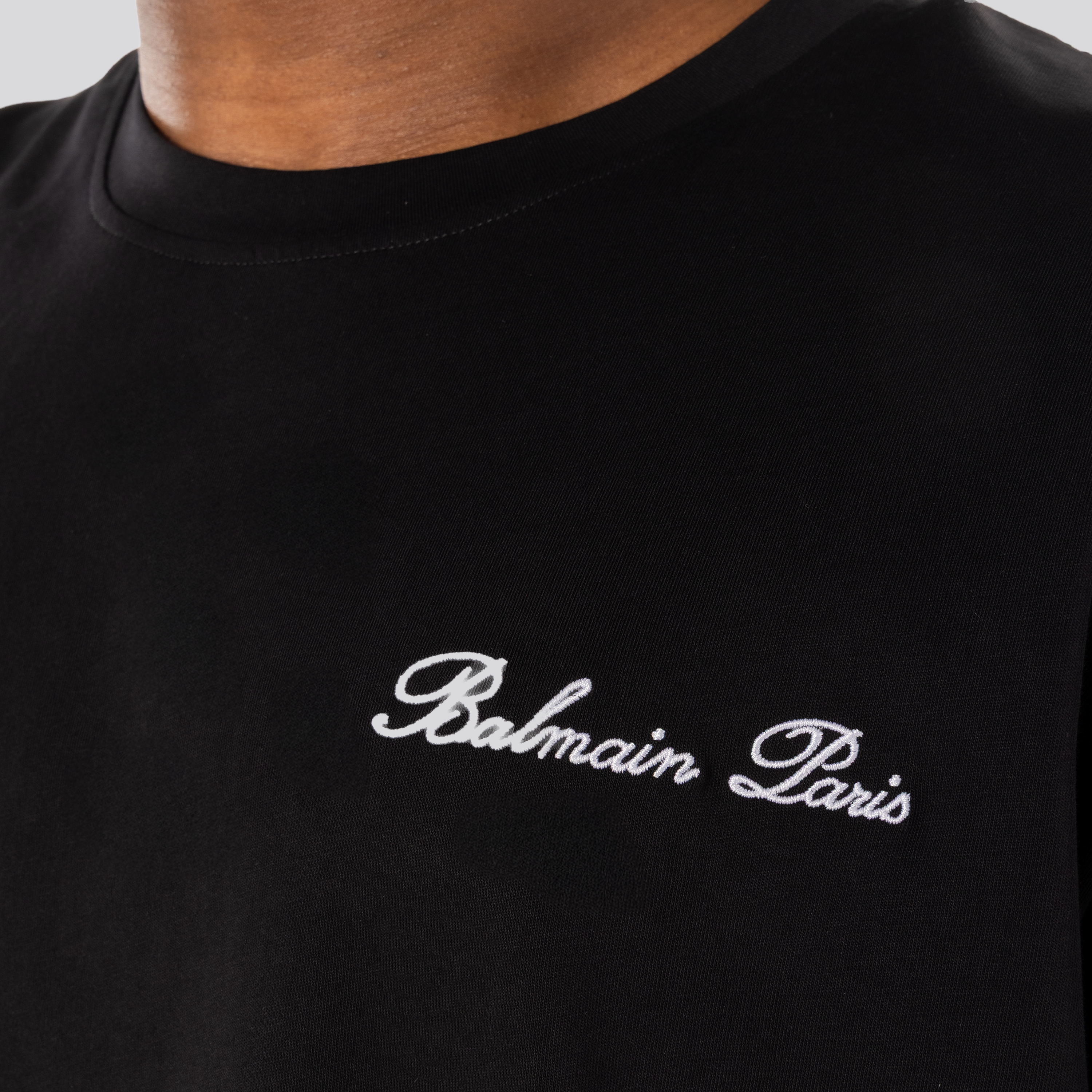 Camiseta Negra Balmain Signature