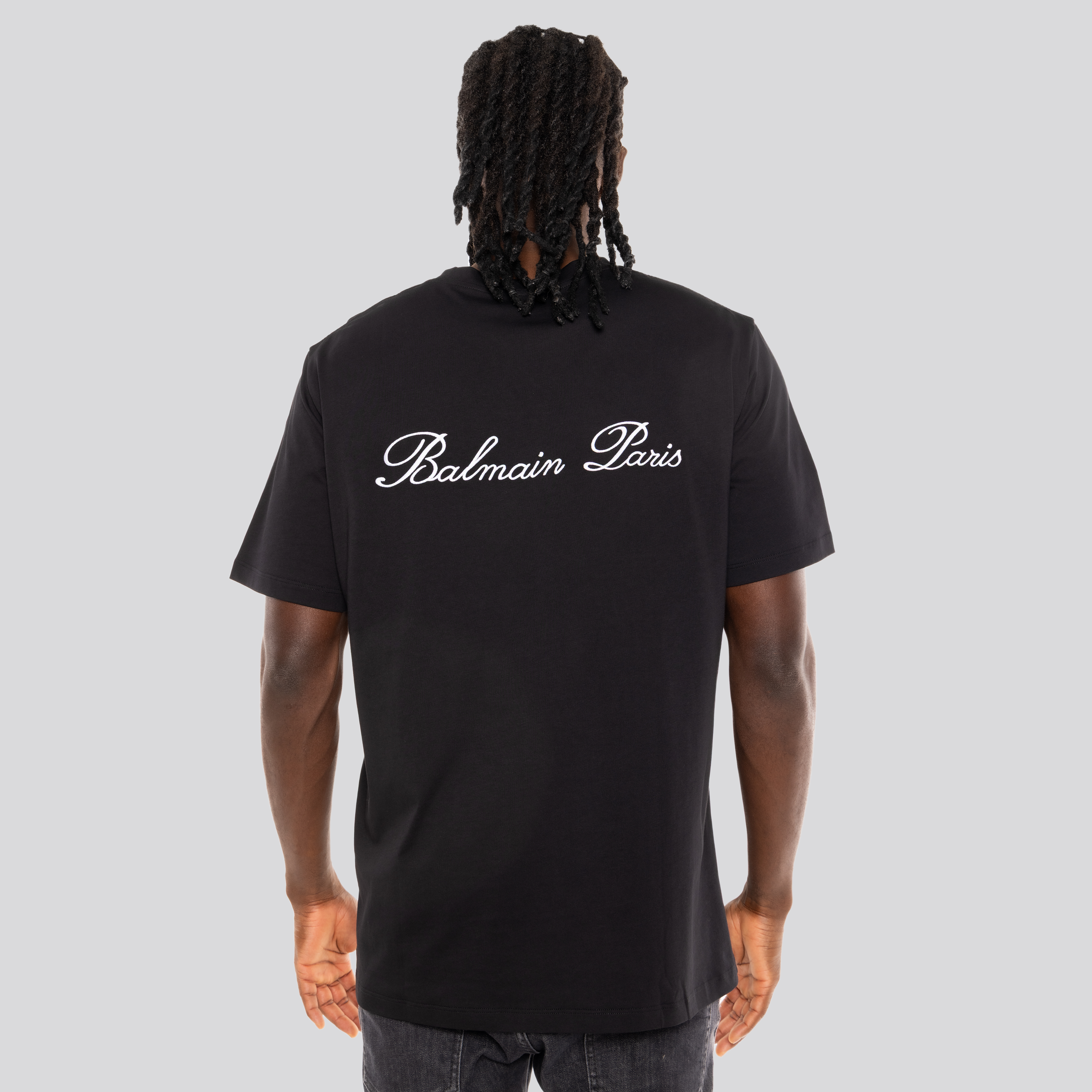 Camiseta Negra Balmain Signature