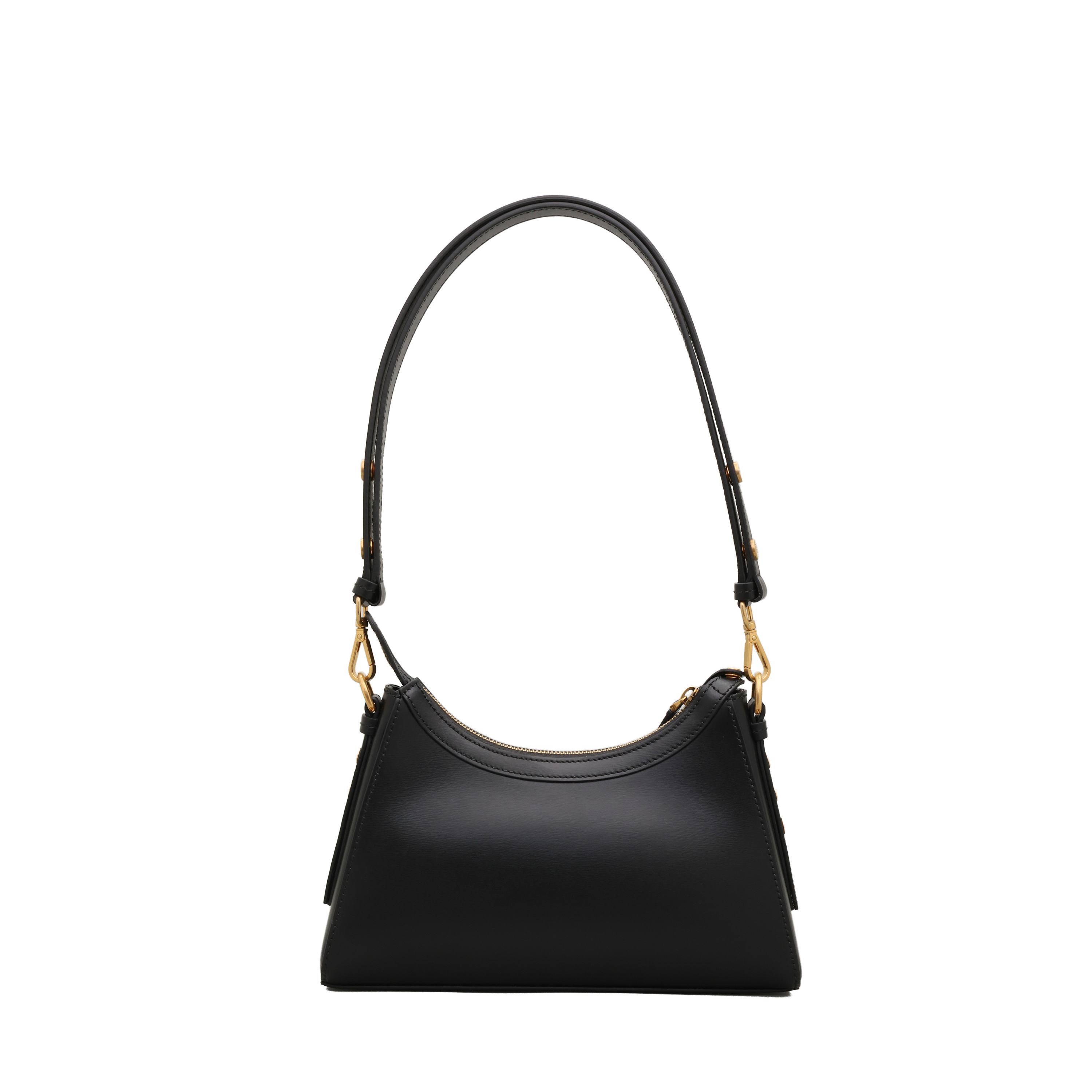 Cartera Negra Balmain B-Buzz Hobo-Calfskin