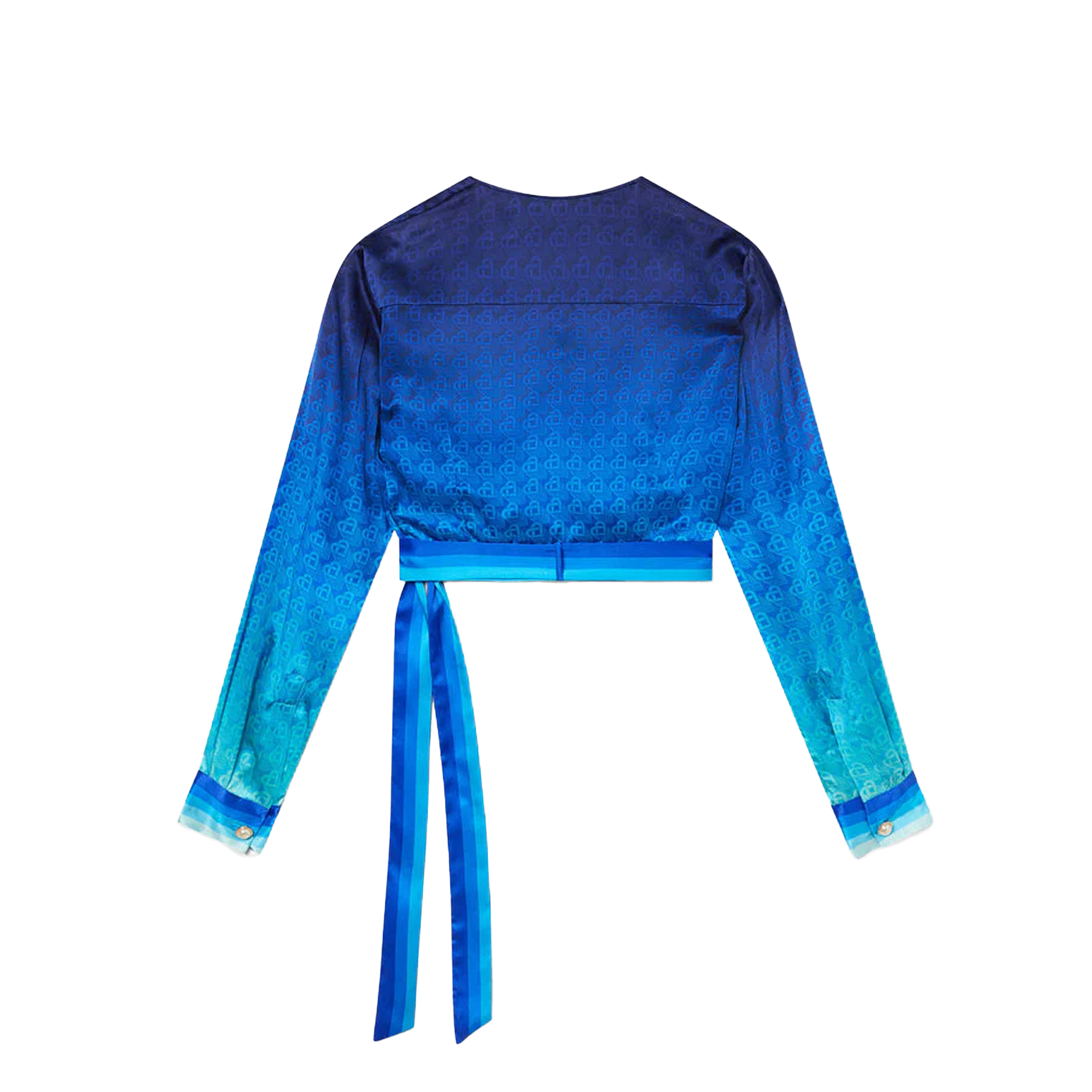 Top Azul Casablanca Wrap Blouse