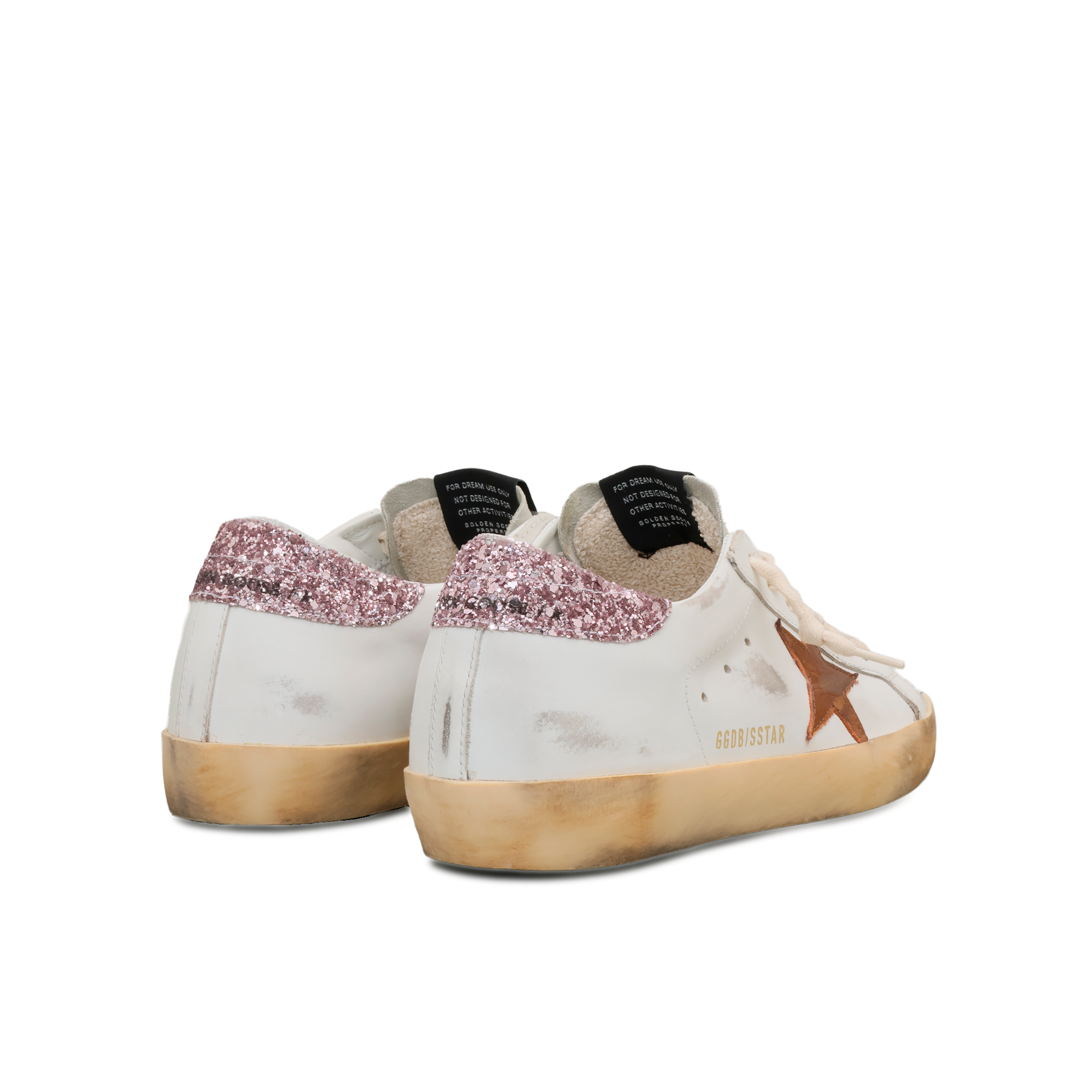 Sneakers Blancos Golden Goose Super-Star Vintage Glitter Heel