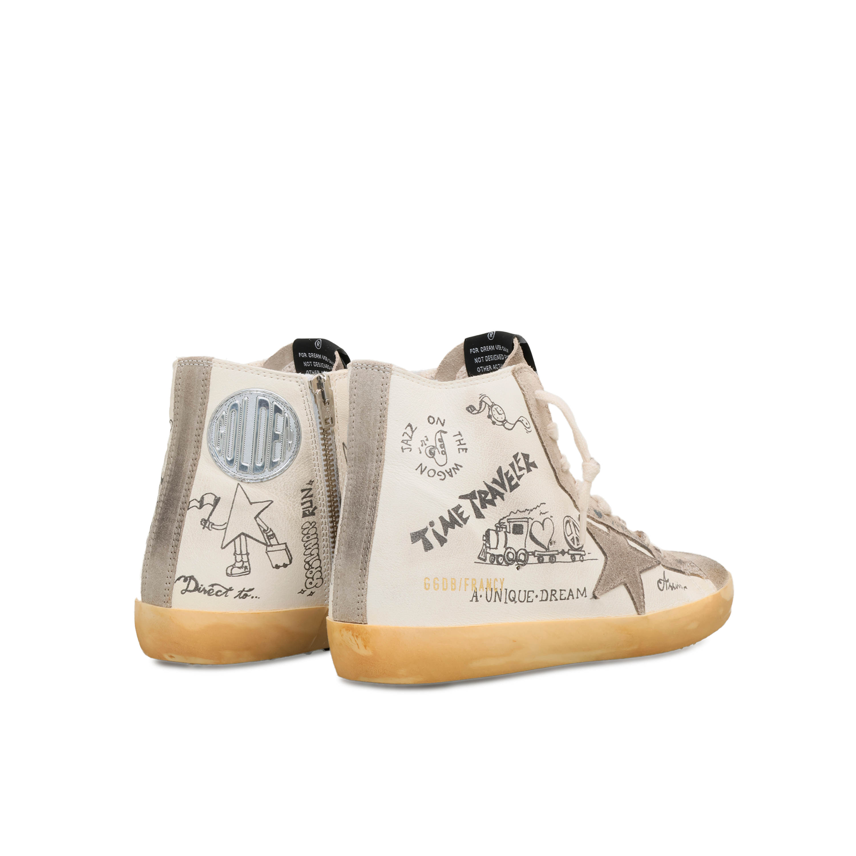 Sneakers Blancos Golden Goose Boot Francy Journey Print